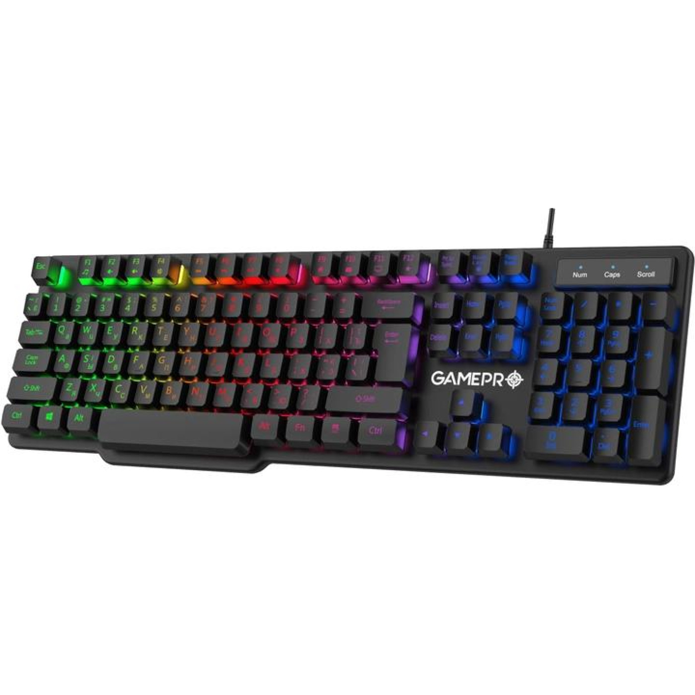 Клавіатура GamePro GK380 RGB USB Black (GK380)