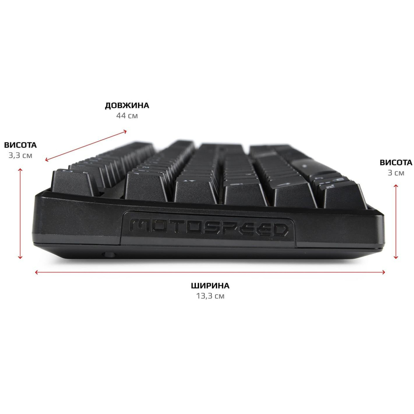 Клавиатура Motospeed CK107 Outemu Red RGB Black (mtk96mr)