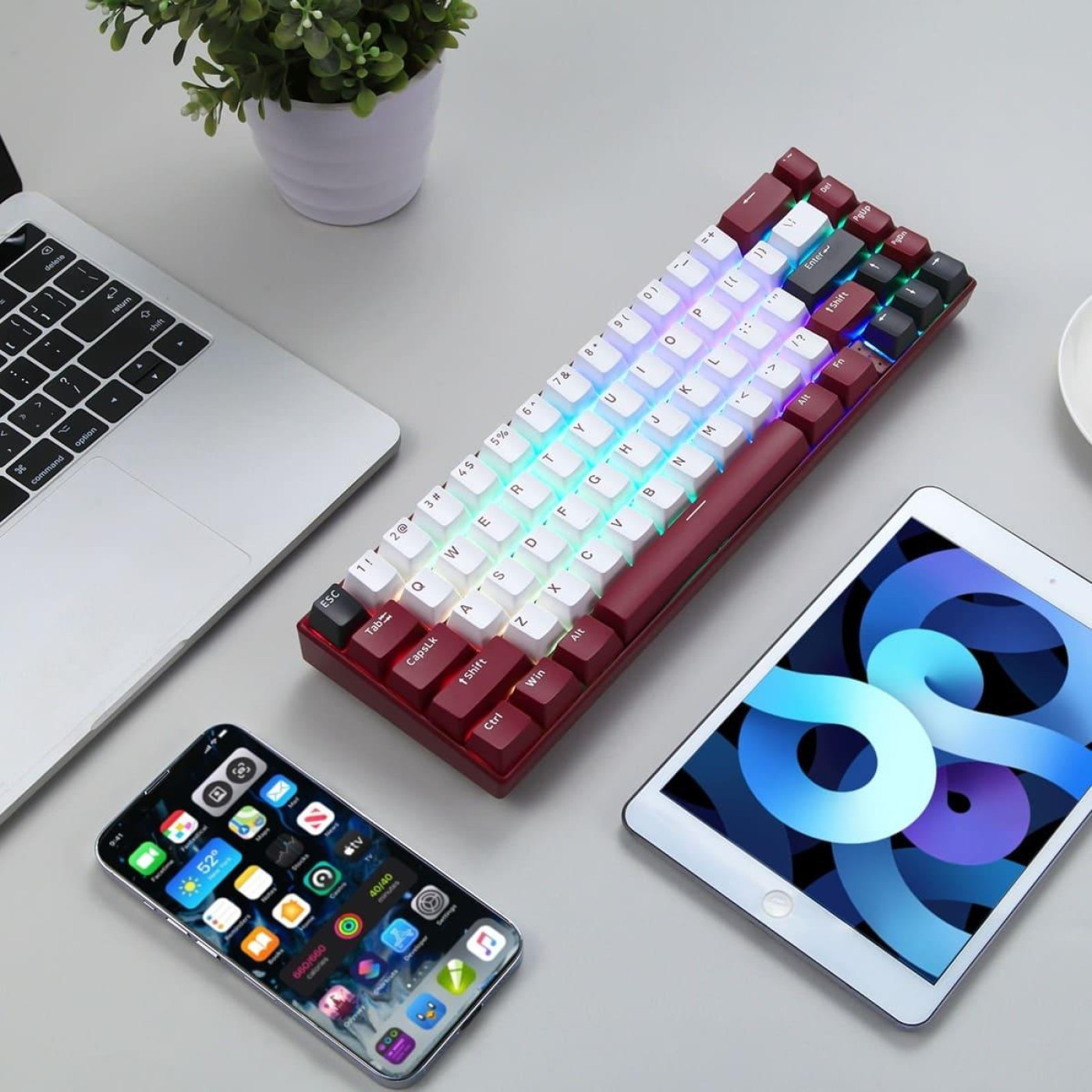 Клавіатура Motospeed BK67 Longhua Blue Red (mtbk67rmb)