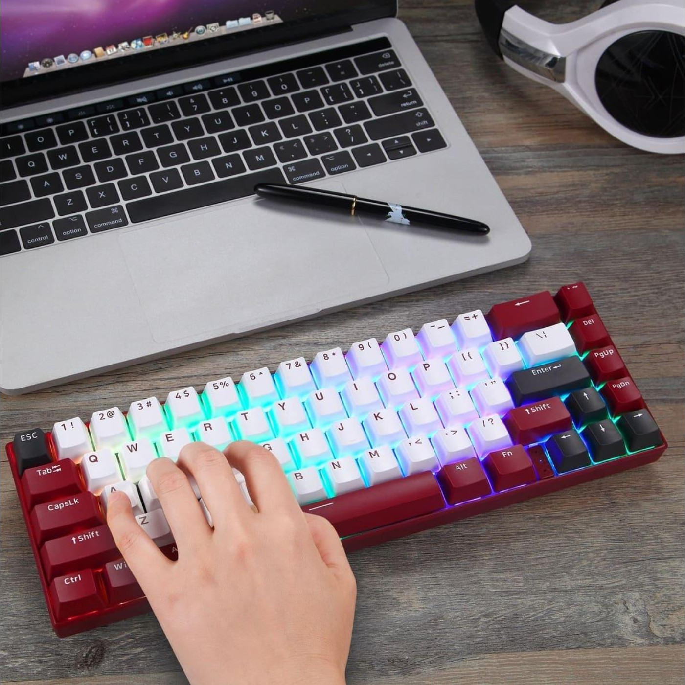 Клавіатура Motospeed BK67 Longhua Blue Red (mtbk67rmb)