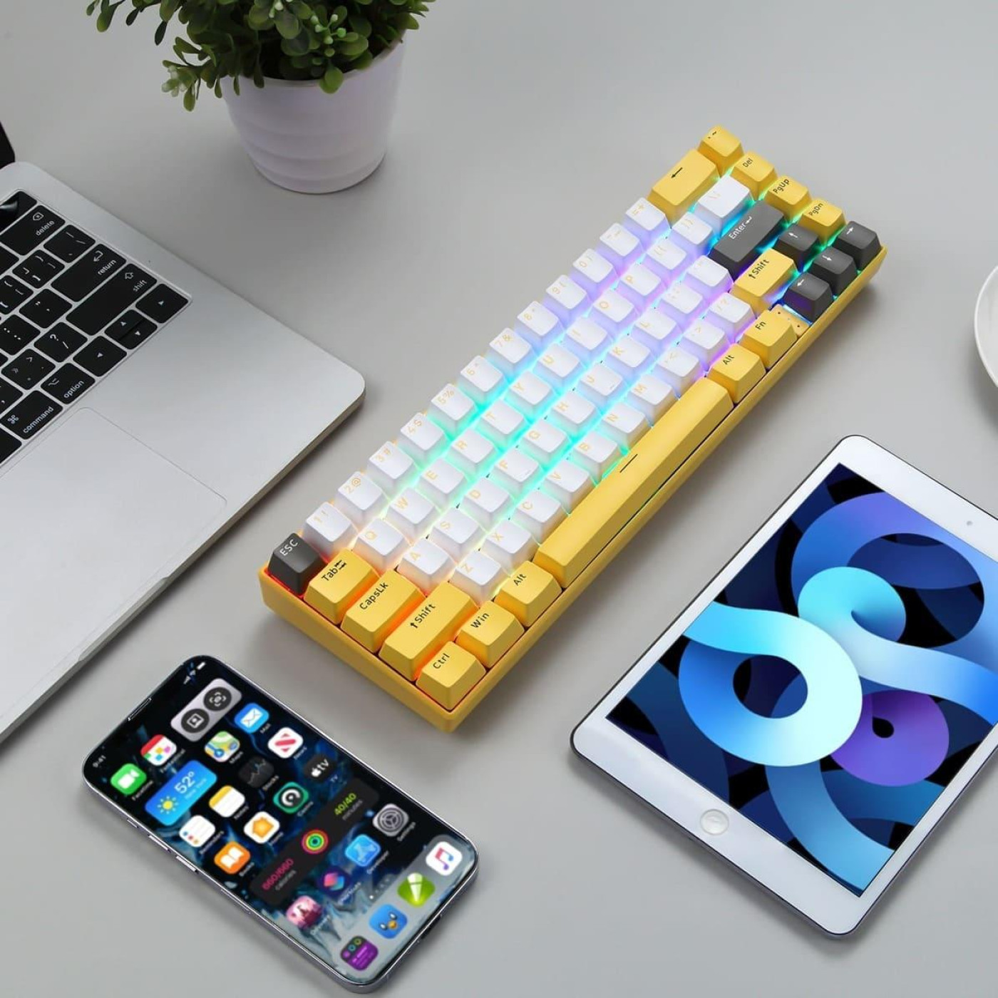 Клавіатура Motospeed BK67 Longhua Blue Yellow (mtbk67ymb)