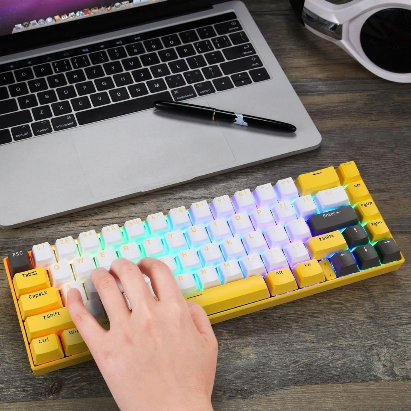 Клавіатура Motospeed BK67 Longhua Blue Yellow (mtbk67ymb)