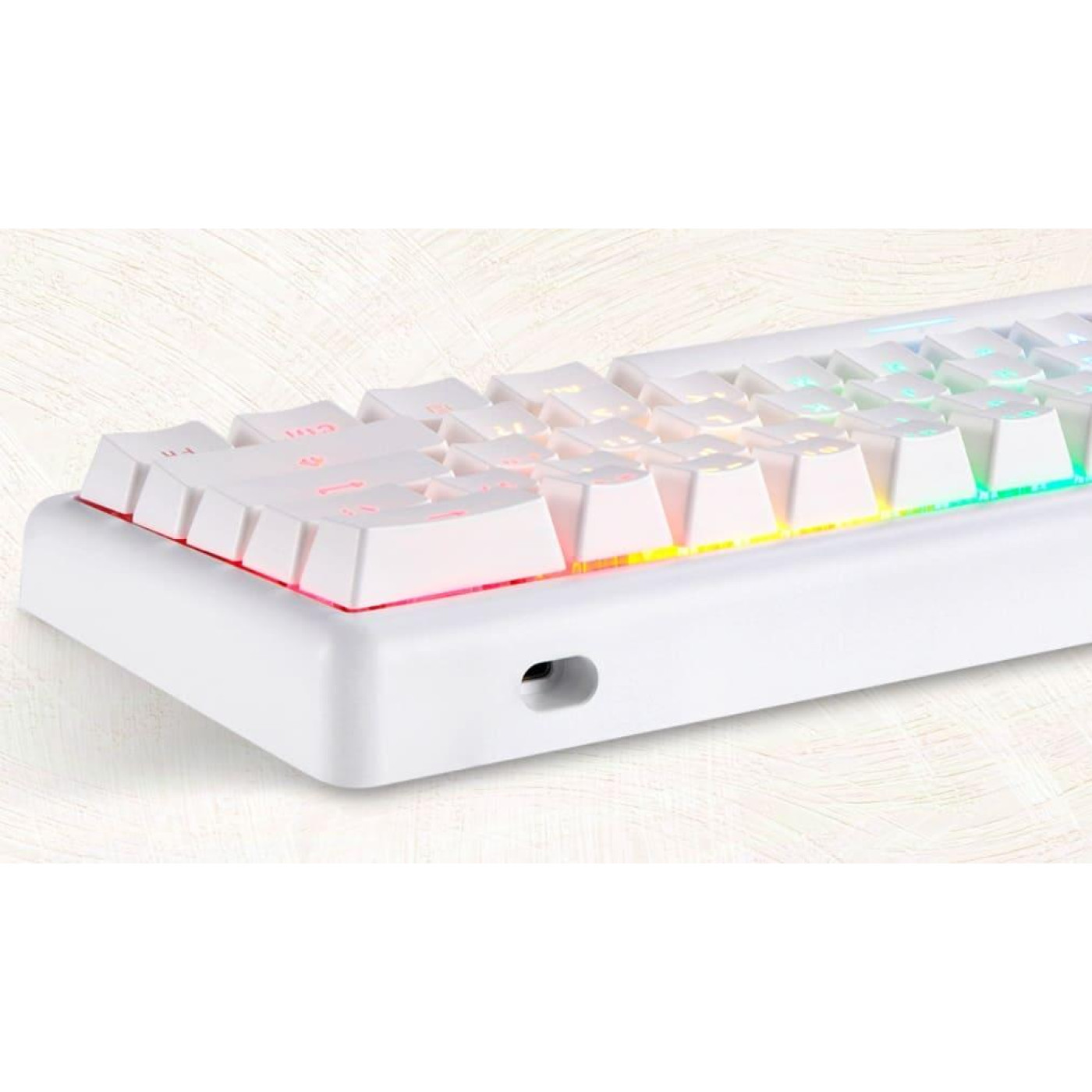 Клавіатура Motospeed SK66 Gateron Blue Hot Swap White (mtsk66wmb)