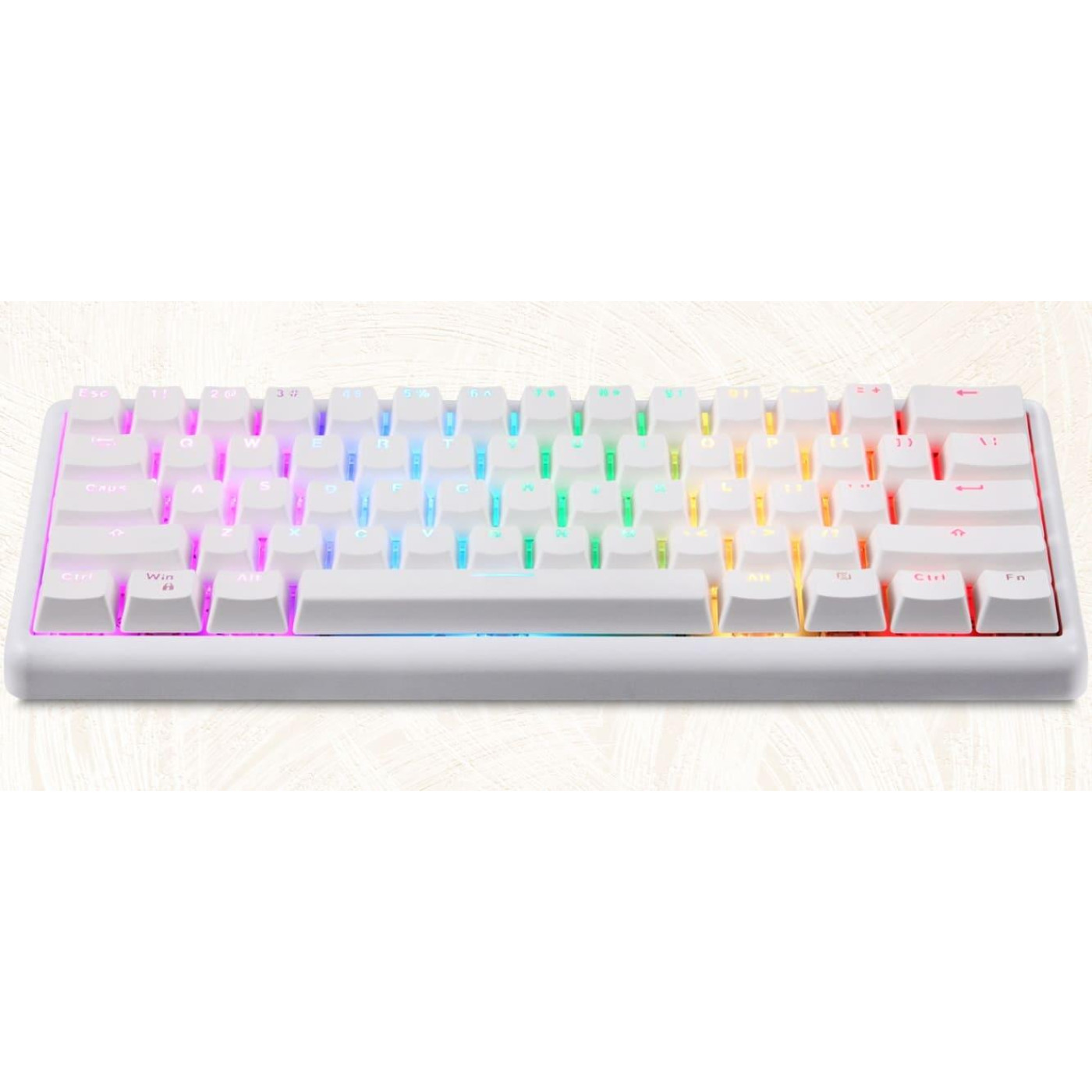 Клавіатура Motospeed SK66 Gateron Blue Hot Swap White (mtsk66wmb)