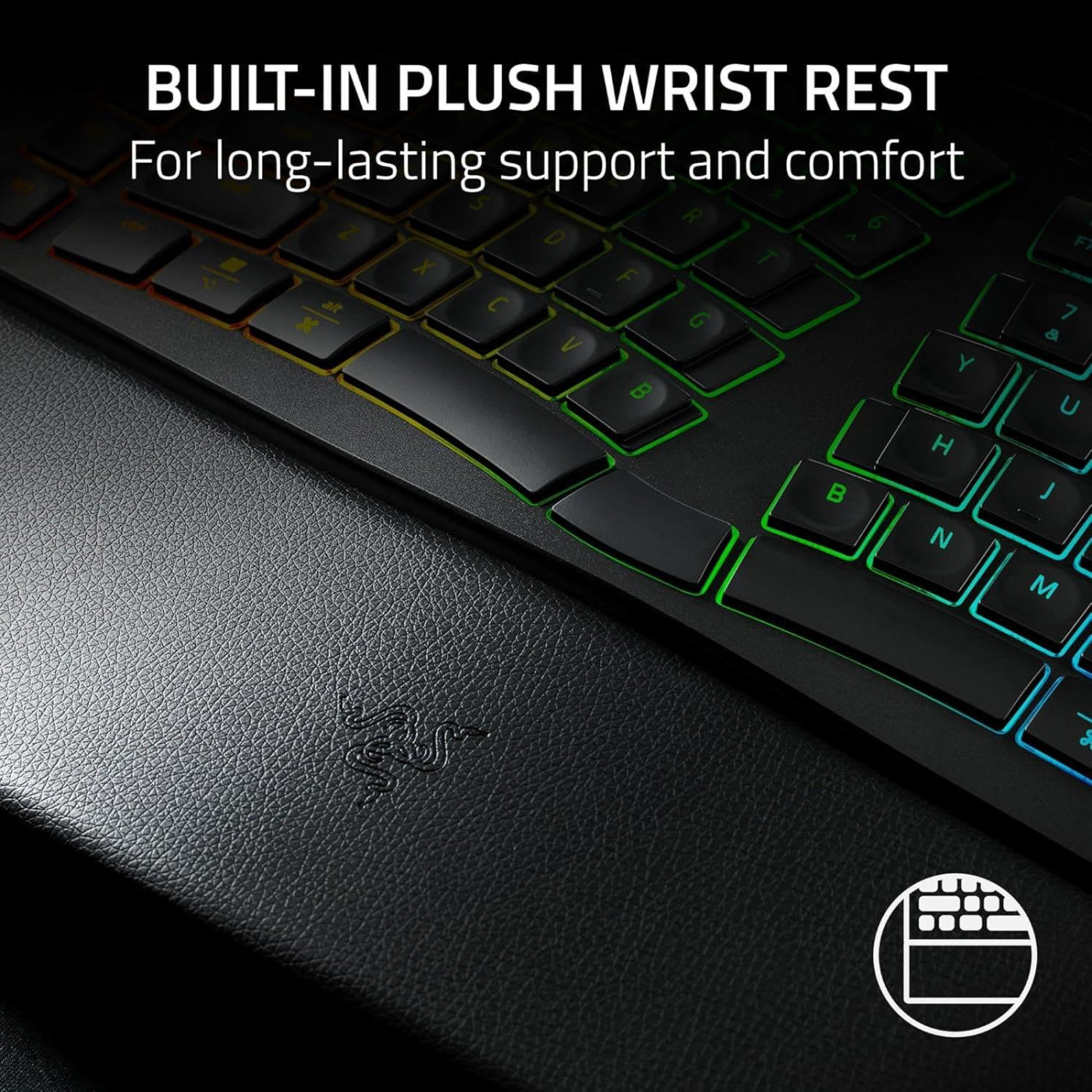 Клавіатура Razer Pro Type Ergo 118key USB-A/WL/BT EN RGB Black (RZ03-05440100-R3M1)