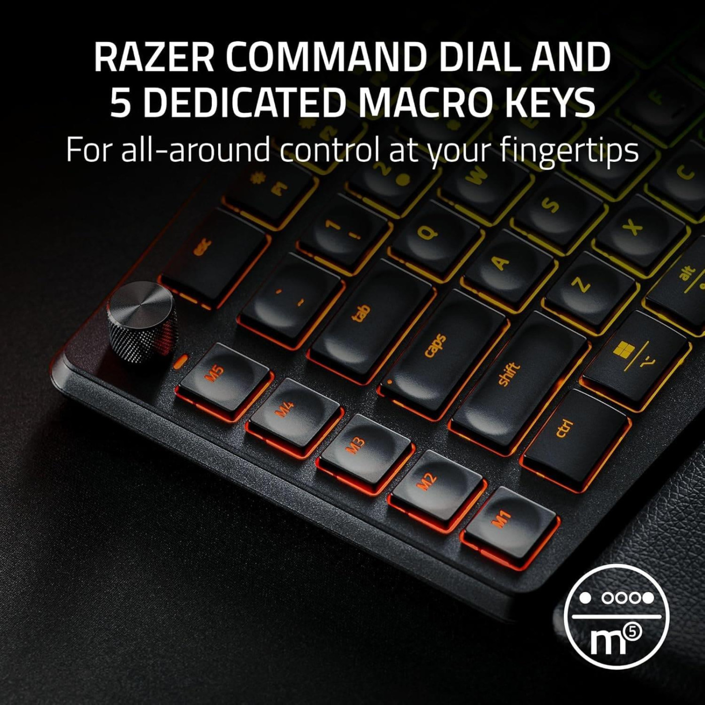 Клавіатура Razer Pro Type Ergo 118key USB-A/WL/BT EN RGB Black (RZ03-05440100-R3M1)