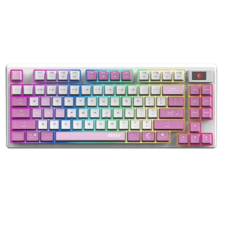 Клавіатура MSI FORGE GK600 TKL W VIOLET 83key USB-A/Wireless EN/UKR/RU RGB Violet (S11-43UAQ01-HH9)