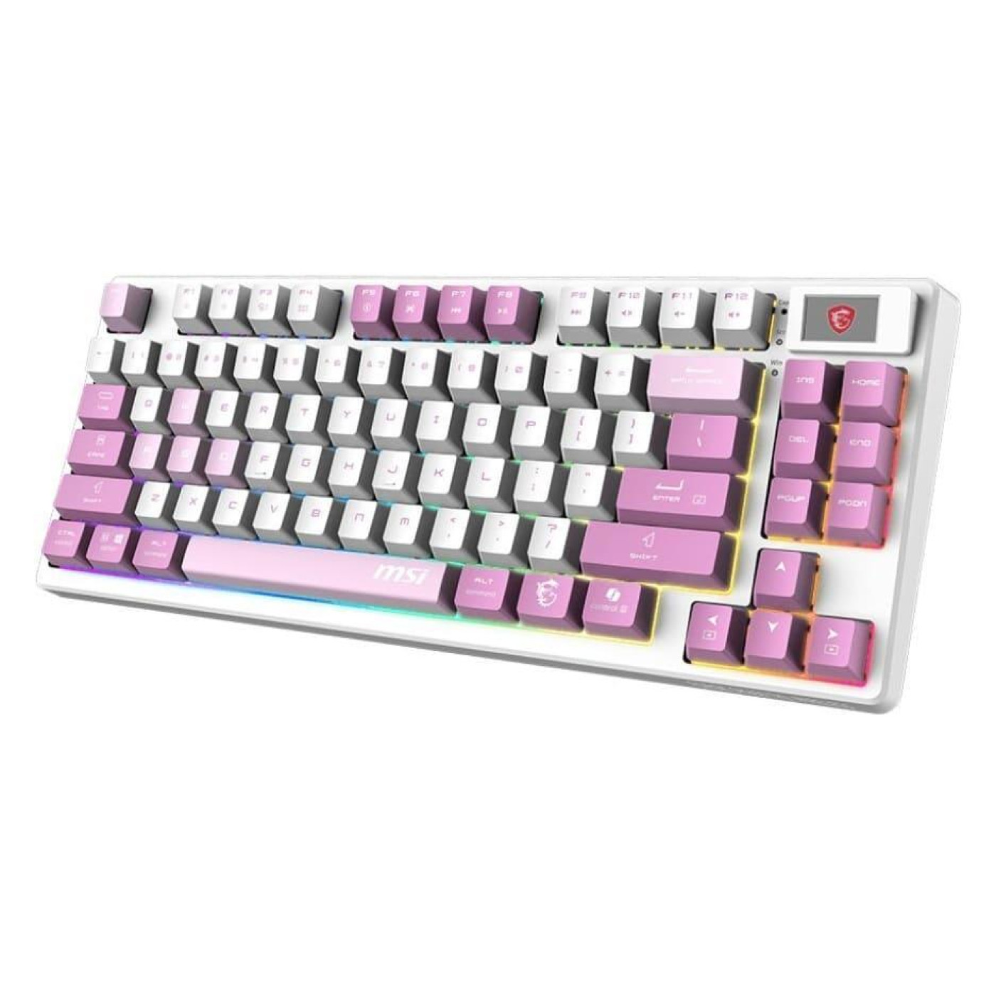 Клавіатура MSI FORGE GK600 TKL W VIOLET 83key USB-A/Wireless EN/UKR/RU RGB Violet (S11-43UAQ01-HH9)