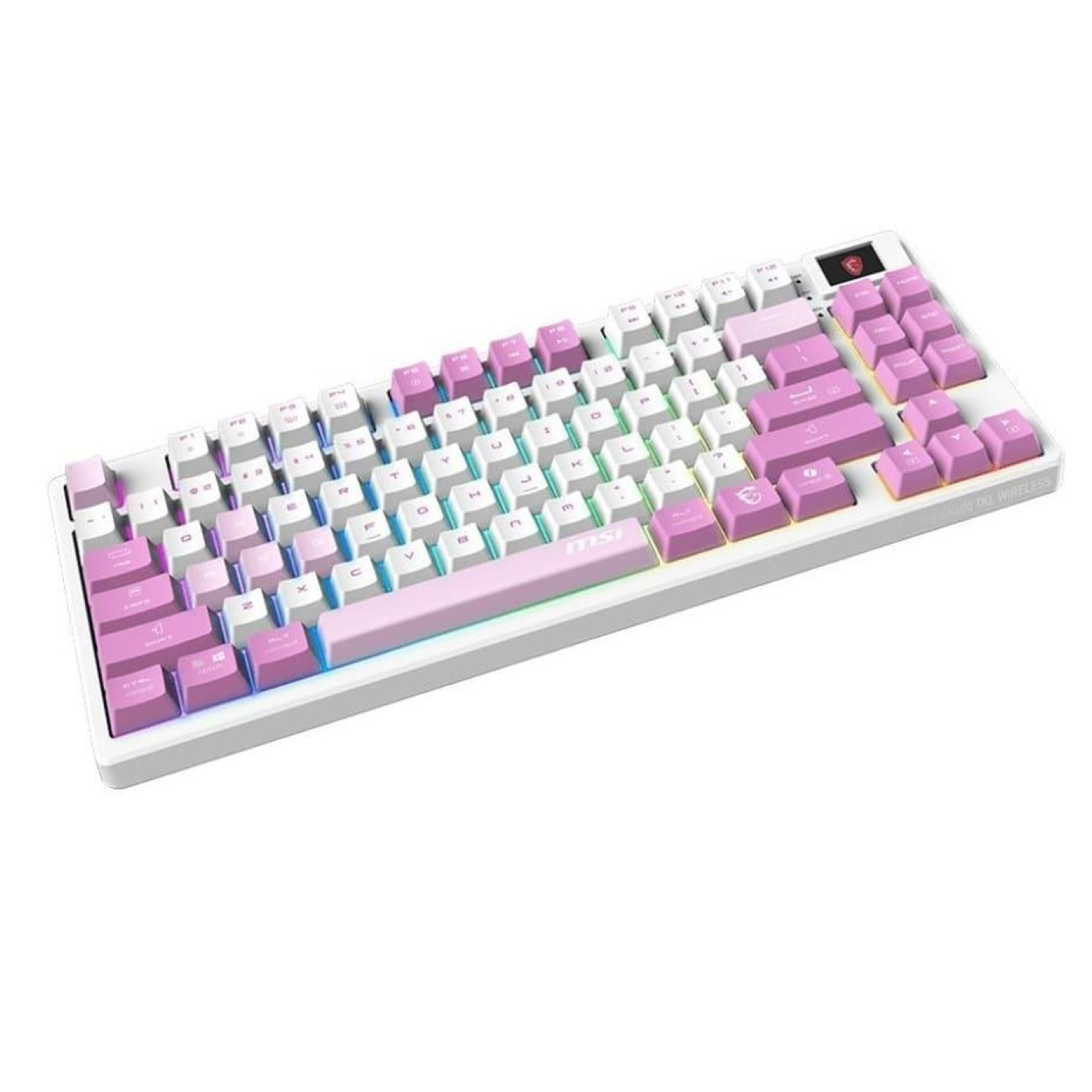 Клавіатура MSI FORGE GK600 TKL W VIOLET 83key USB-A/Wireless EN/UKR/RU RGB Violet (S11-43UAQ01-HH9)