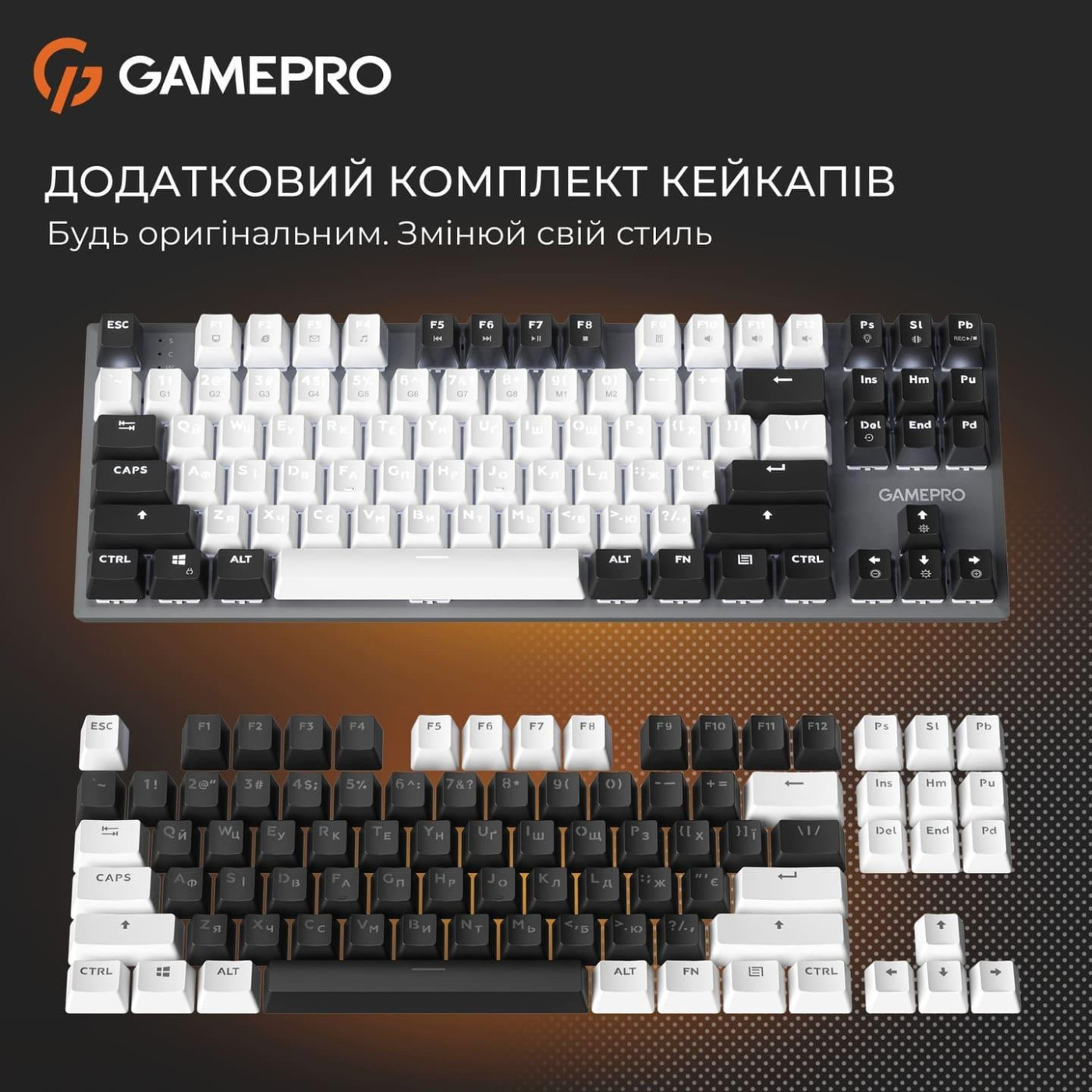 Клавіатура GamePro Genesis Joker 87% Red switches (MK124G)