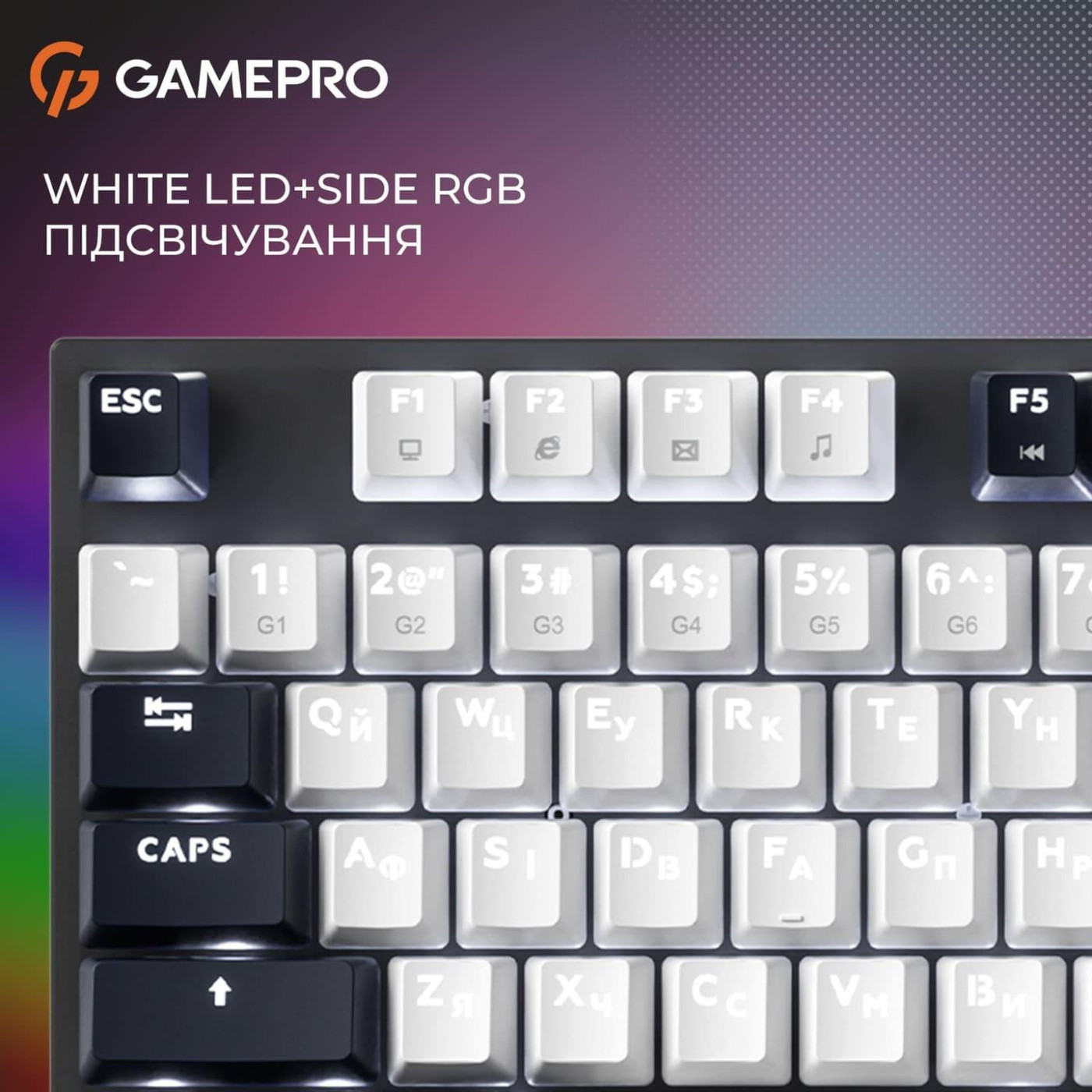 Клавиатура GamePro Genesis Metallic 100% Red switches (MK144B)