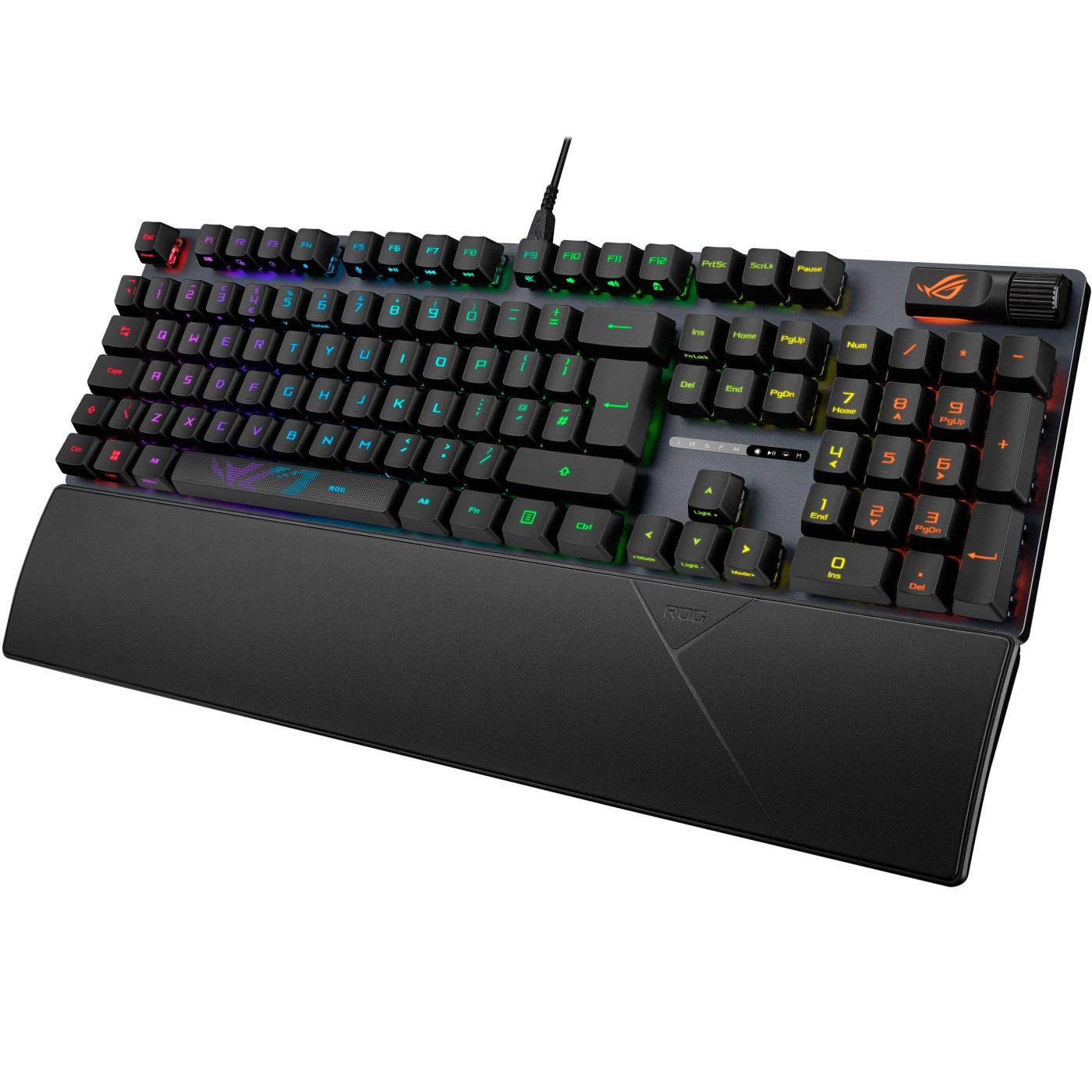 Клавіатура ASUS ROG Strix Scope II RX Red EN/UK USB RGB Black (90MP0350-BKMA00)