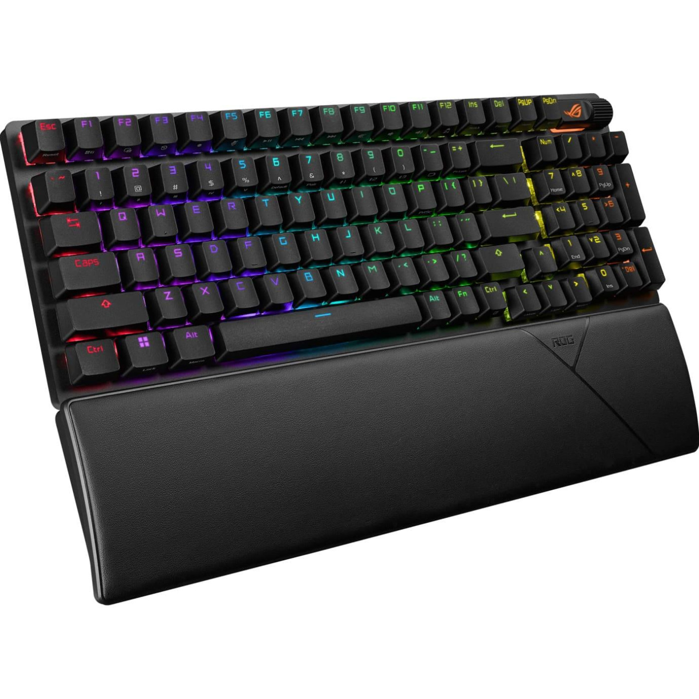 Клавіатура ASUS ROG Strix Scope II 96key NX Snow USB-A/WL/BT EN/UK RGB Black (90MP037A-BKMA00)