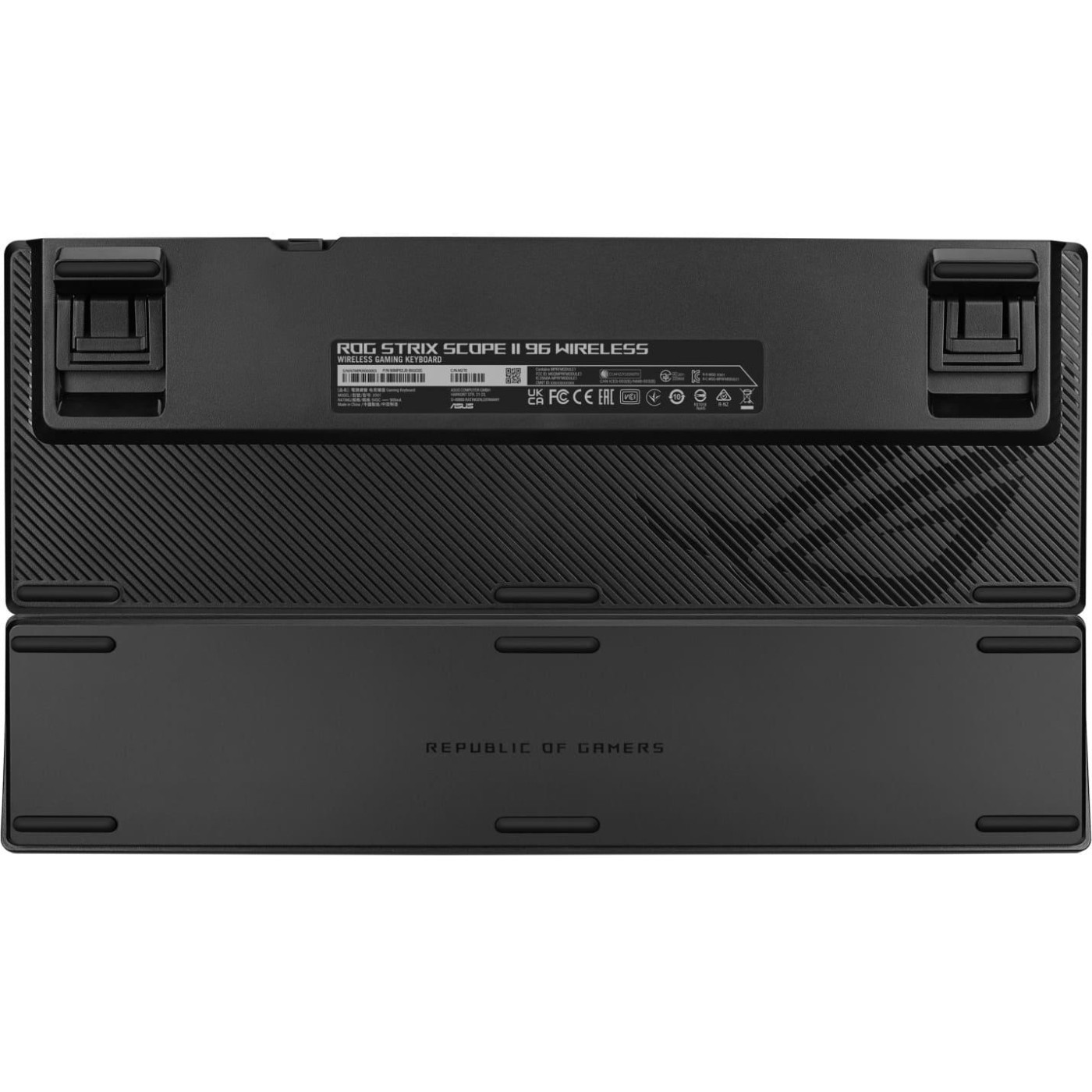Клавіатура ASUS ROG Strix Scope II 96key NX Snow USB-A/WL/BT EN/UK RGB Black (90MP037A-BKMA00)