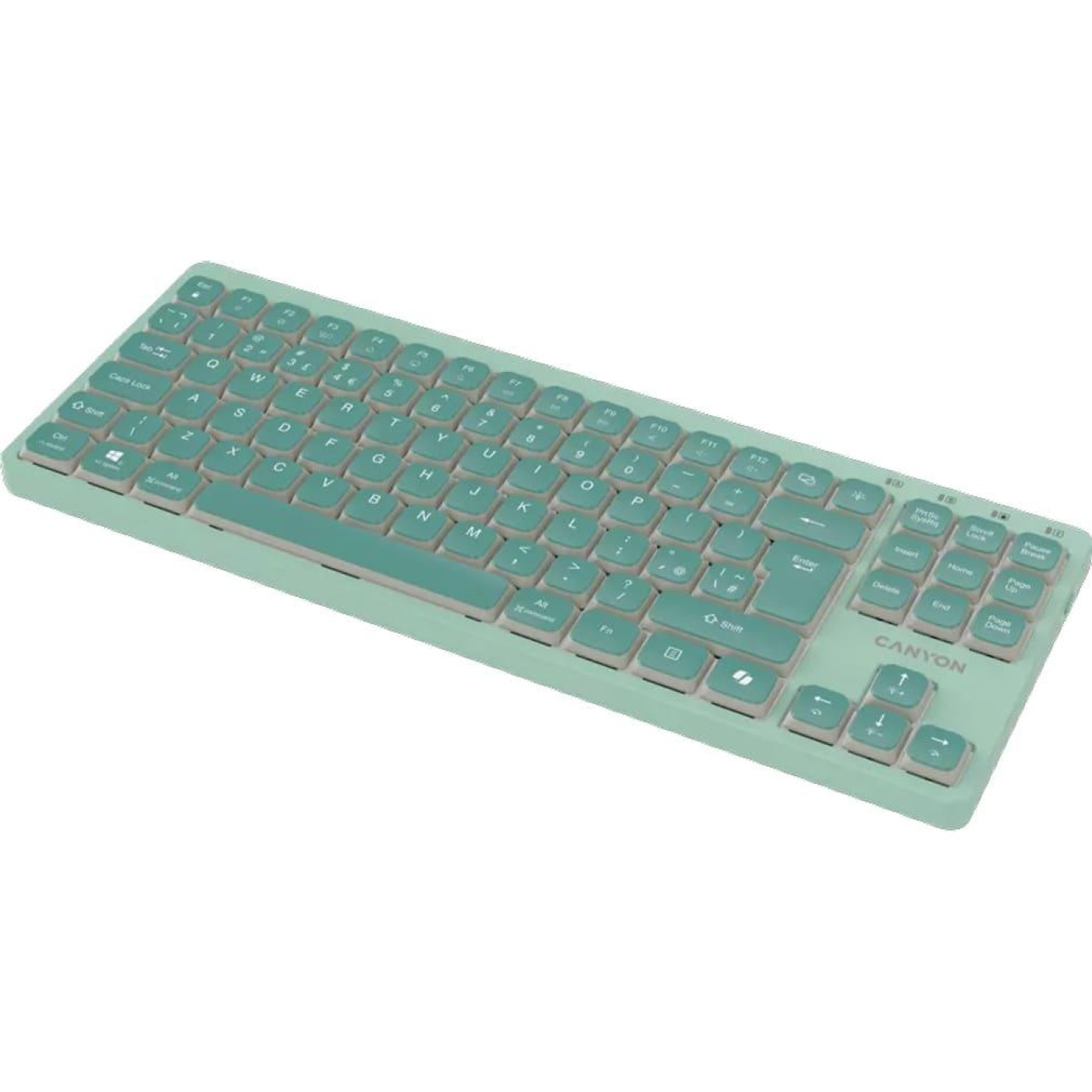 Клавіатура Canyon Keyboard OnType 10 Low Profile EN Wired Green (CNS-HKB10GR)