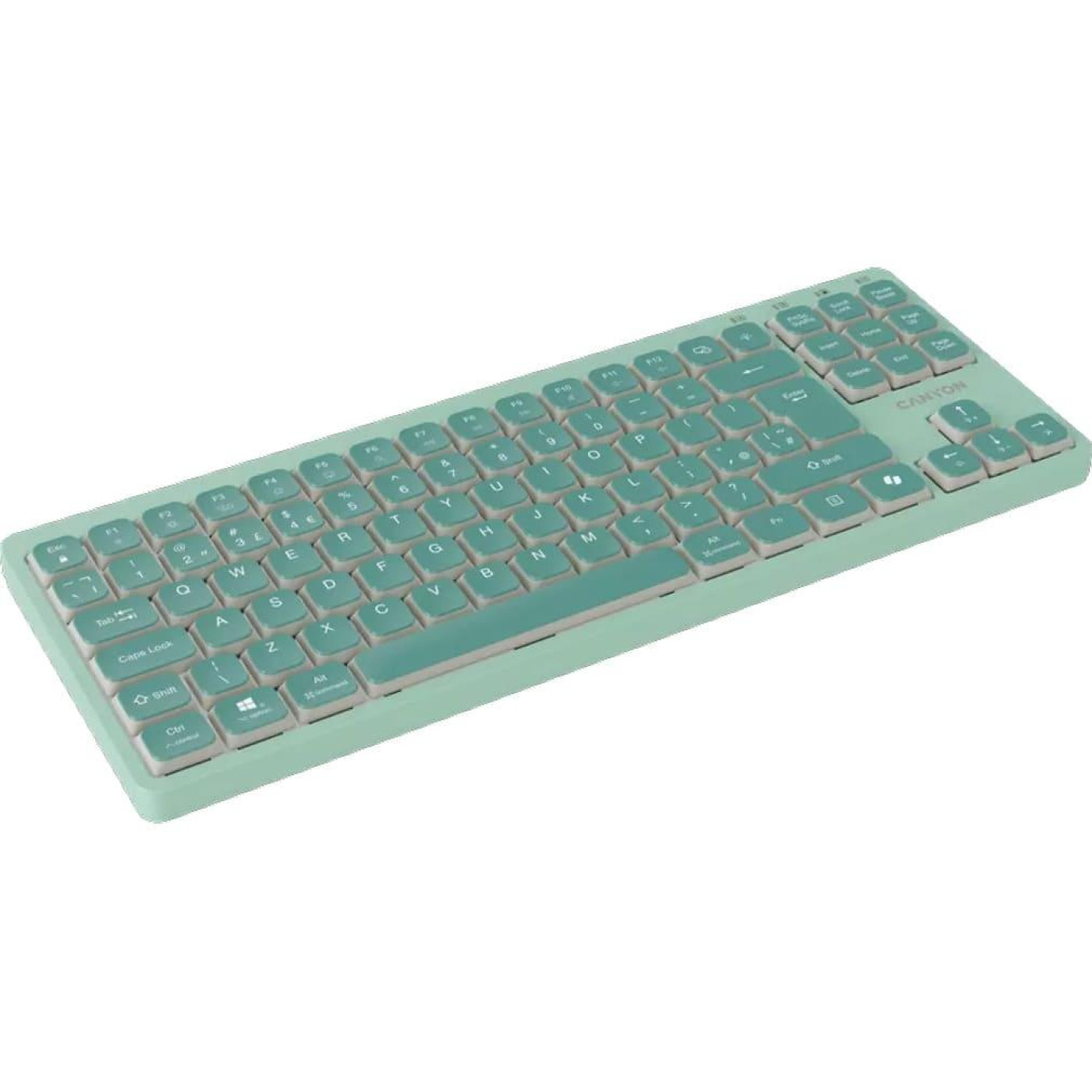Клавіатура Canyon Keyboard OnType 10 Low Profile EN Wired Green (CNS-HKB10GR)