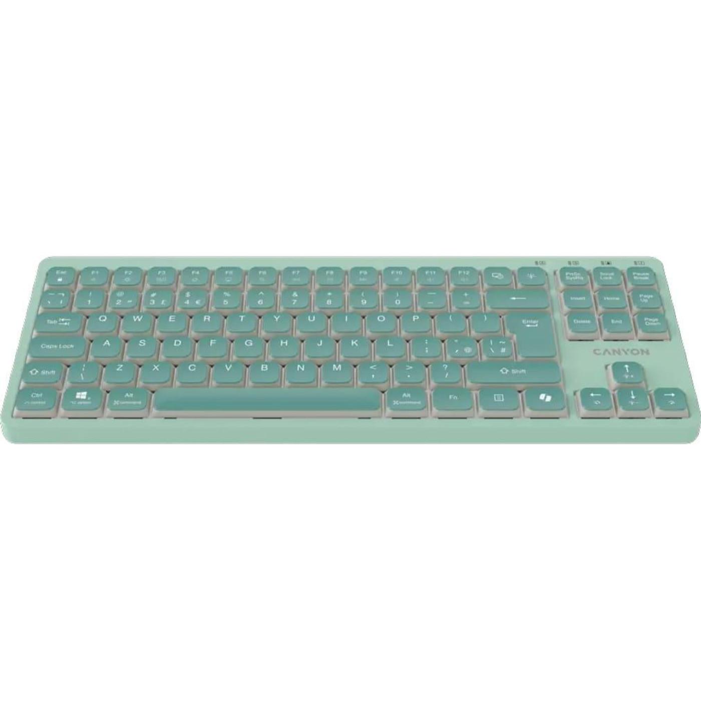 Клавіатура Canyon Keyboard OnType 10 Low Profile EN Wired Green (CNS-HKB10GR)