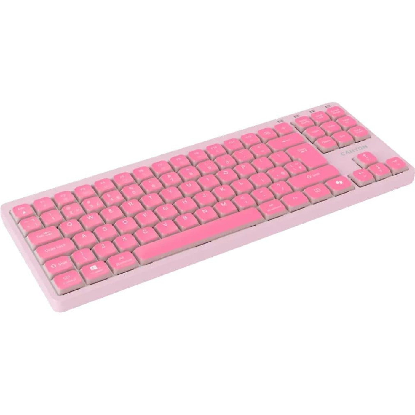 Клавіатура Canyon Keyboard OnType 10 Low Profile EN Wired Pink (CNS-HKB10P)