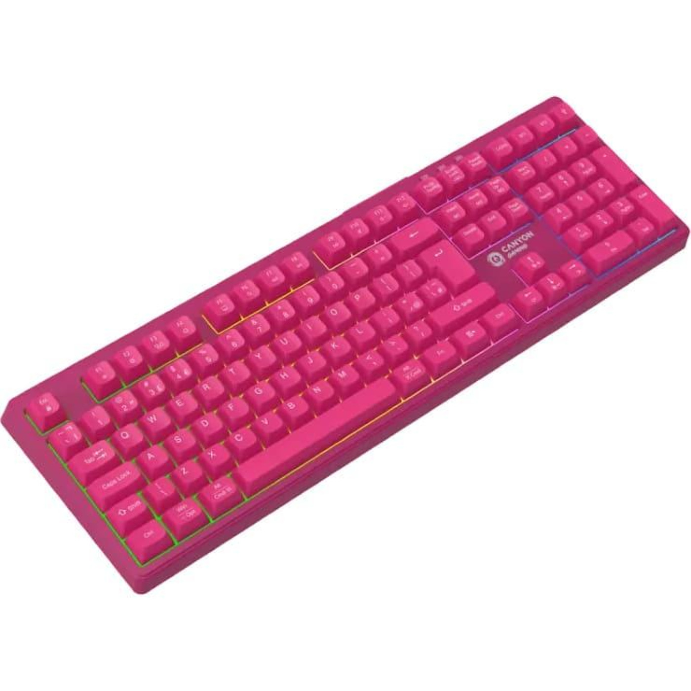 Клавіатура Canyon CND-SKBW2 105keys 2.4G+Bluetooth battery 2000mAh RGB Black (CND-SKBW2)