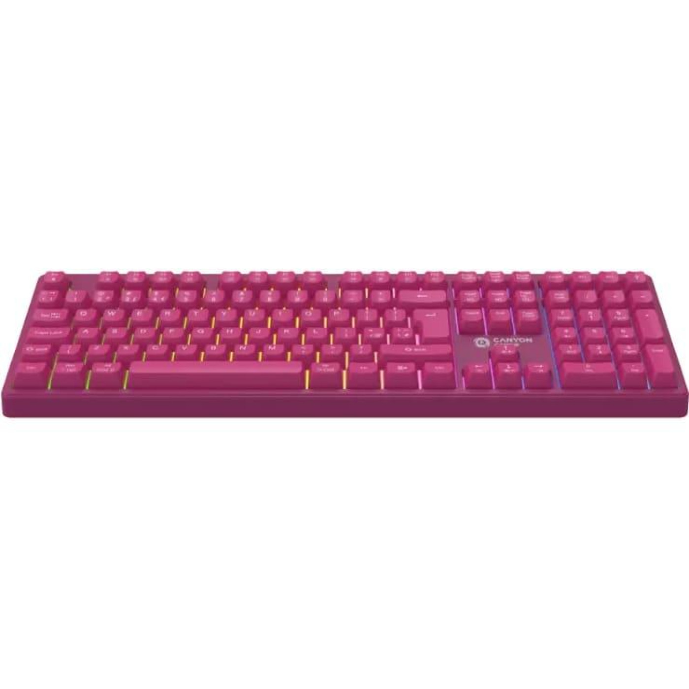 Клавіатура Canyon CND-SKBW2 105keys 2.4G+Bluetooth battery 2000mAh RGB Black (CND-SKBW2)