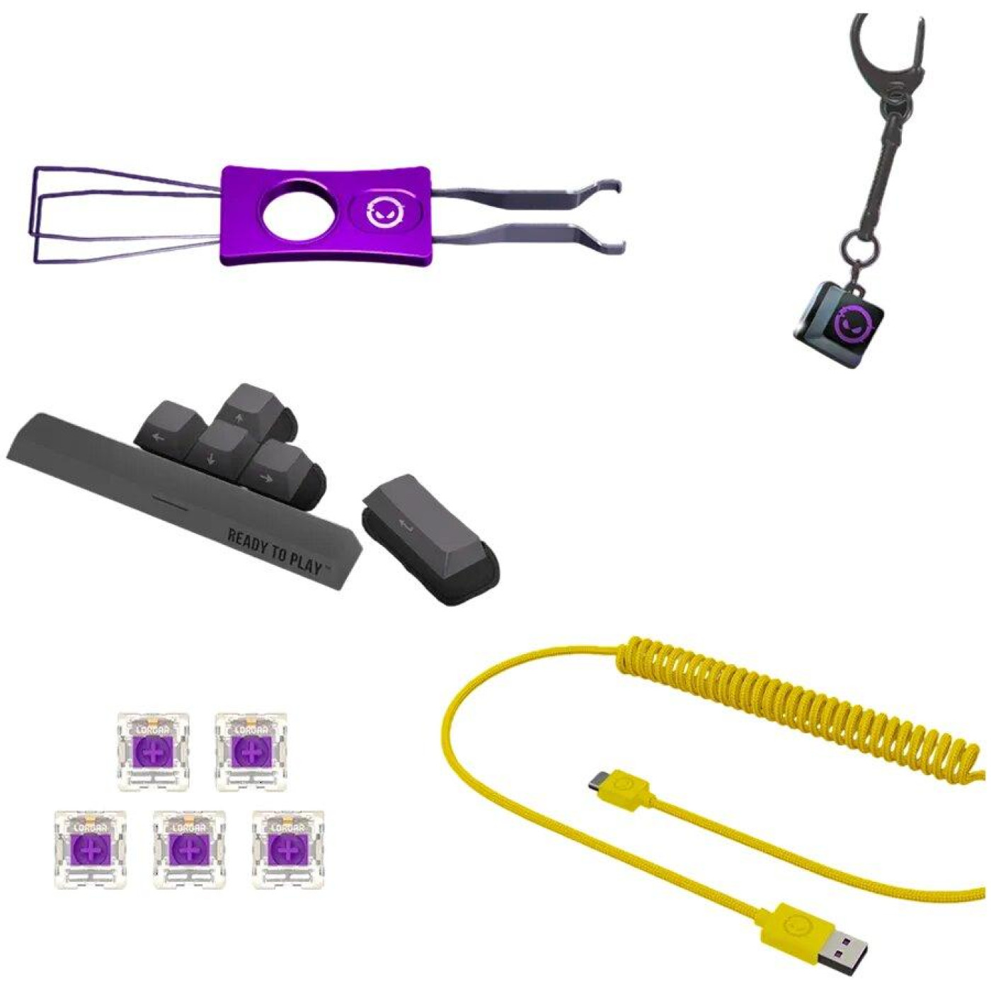 Клавіатура Lorgar KBP7075W Wireless Pro 75% Exploded Black Yellow EN/UA (LRG-KBP7075W-YL-US)