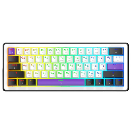 Клавіатура HATOR Hellyberry HK60 White-Violet (HK60)