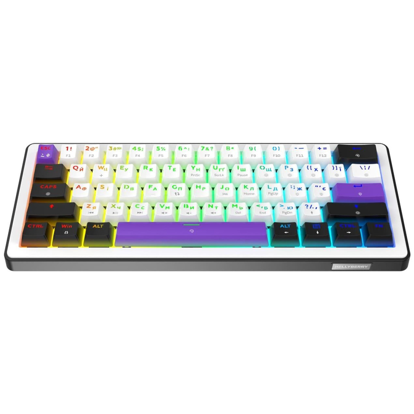Клавиатура HATOR Hellyberry HK60 White-Violet (HK60)