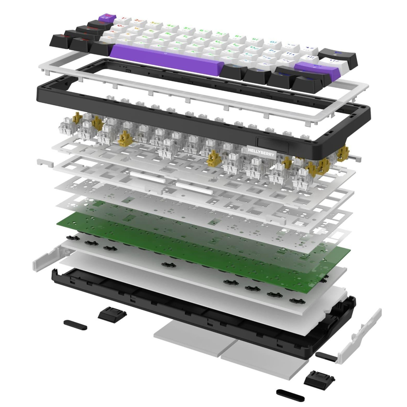 Клавиатура HATOR Hellyberry HK60 White-Violet (HK60)