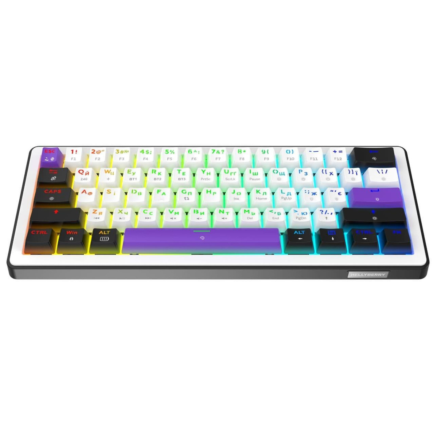 Клавиатура HATOR Hellyberry HK60 wireless White-Violet (HK60_wireless)