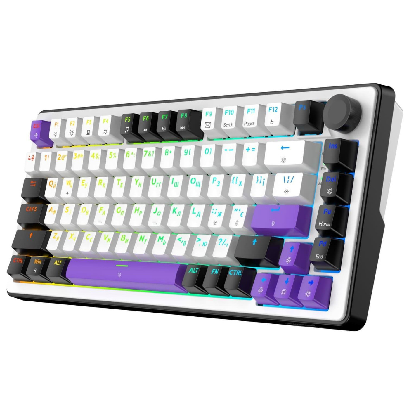 Клавиатура HATOR Hellyberry HK75 White-Violet (HK75)