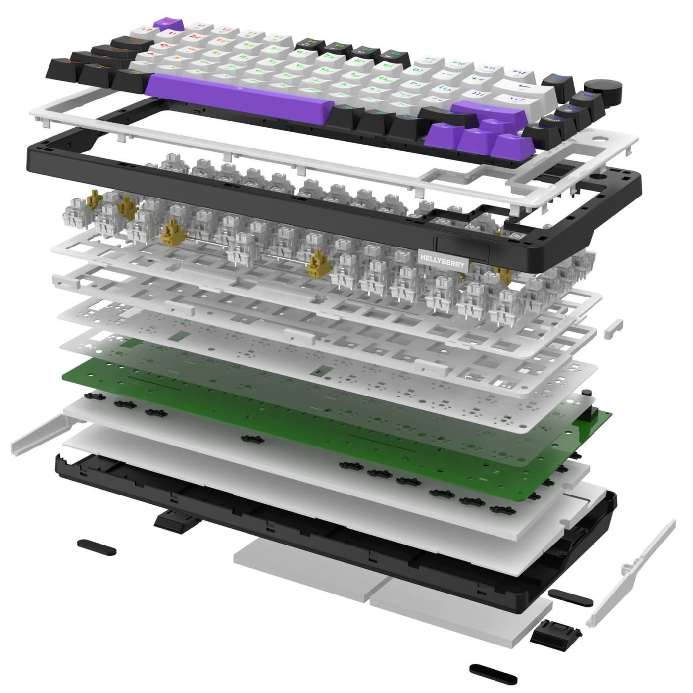 Клавиатура HATOR Hellyberry HK75 White-Violet (HK75)
