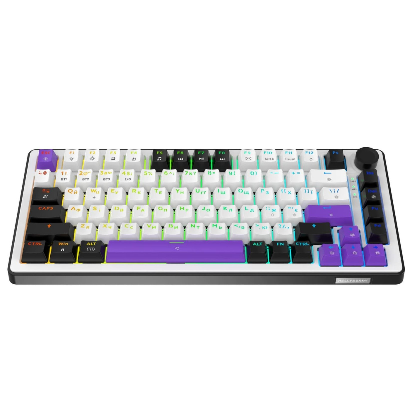 Клавиатура HATOR Hellyberry HK75 wireless White-Violet (HK75_wireless)