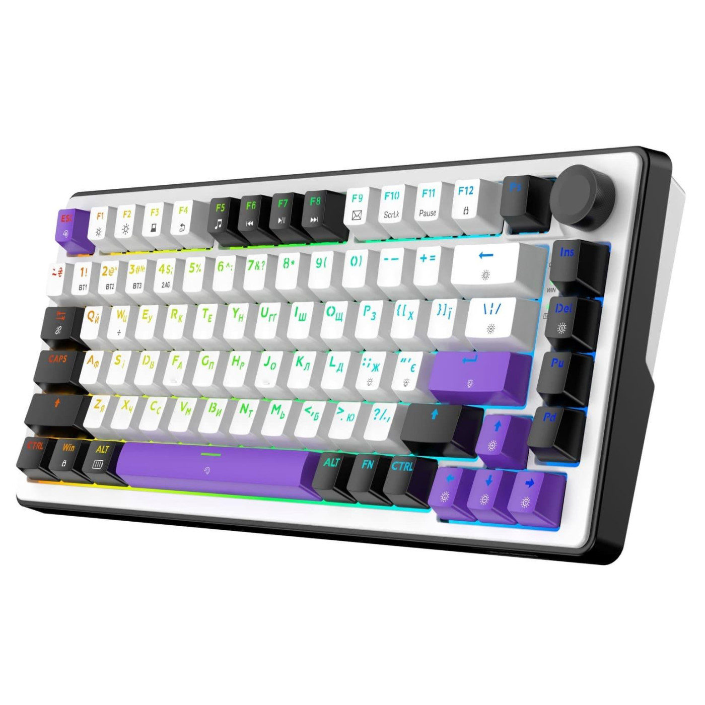 Клавиатура HATOR Hellyberry HK75 wireless White-Violet (HK75_wireless)