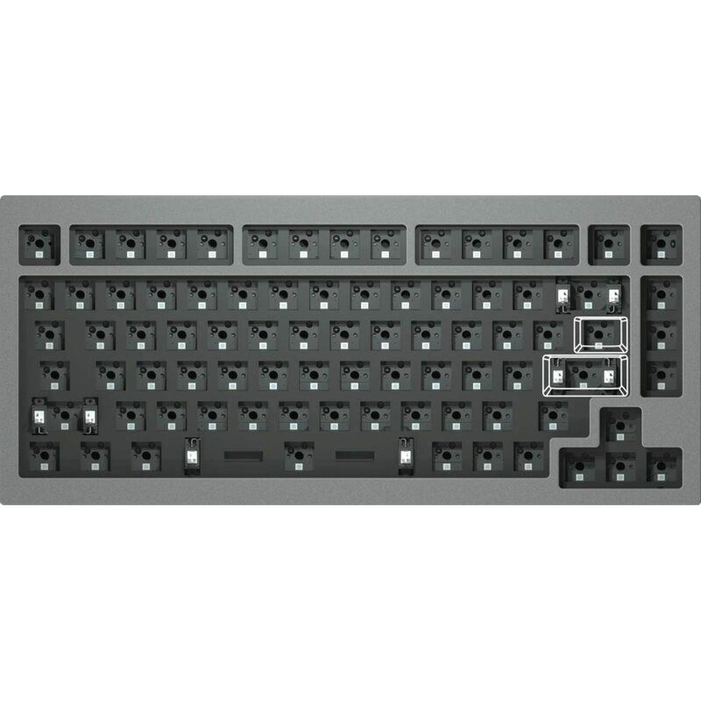 Клавіатура Keychron Q1 QMK HotSwappable Gateron Phantom Brown RGB Knob Navy (Q1O3_KEYCHRON)