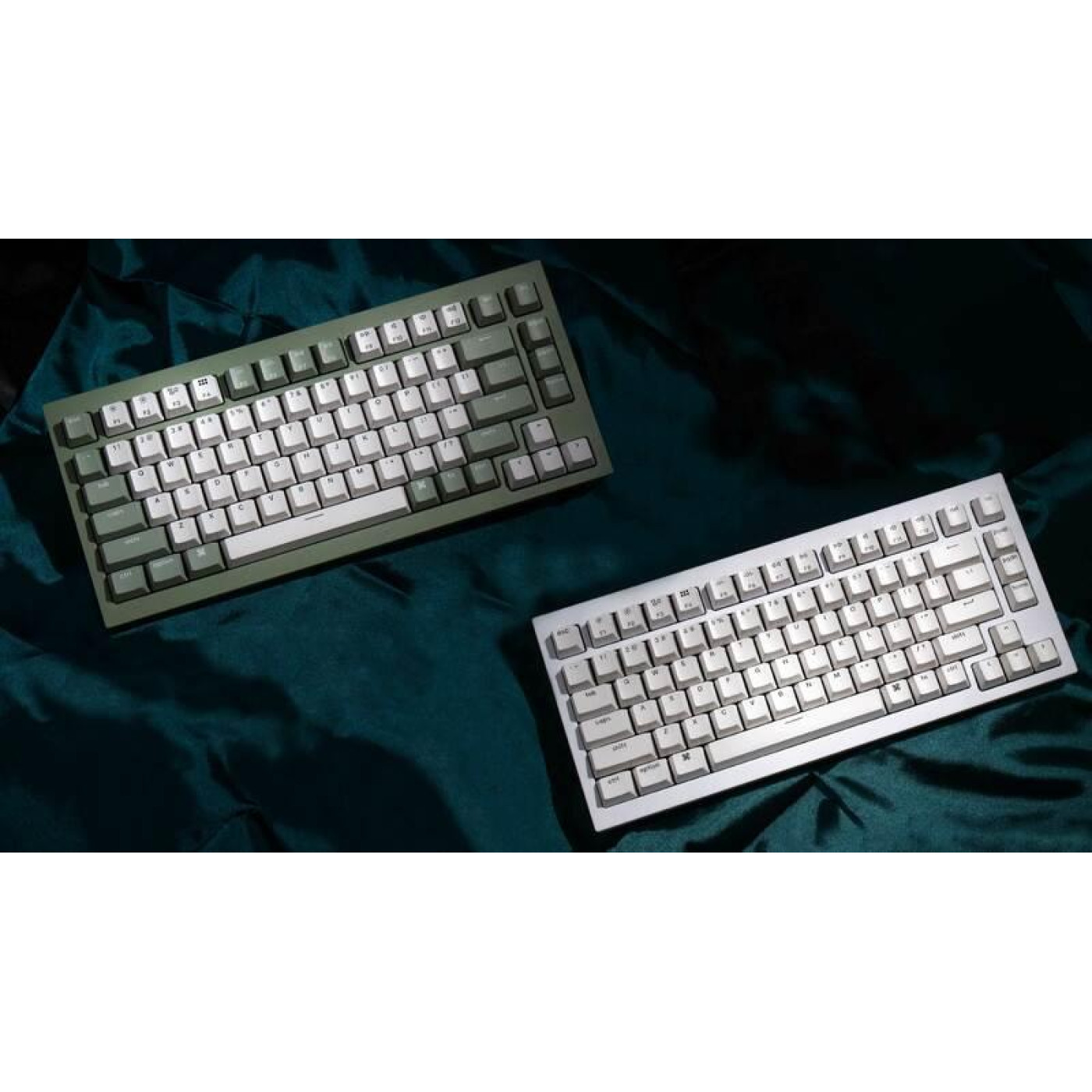 Клавіатура Keychron Q1 QMK HotSwappable Gateron Phantom Brown RGB Knob Navy (Q1O3_KEYCHRON)