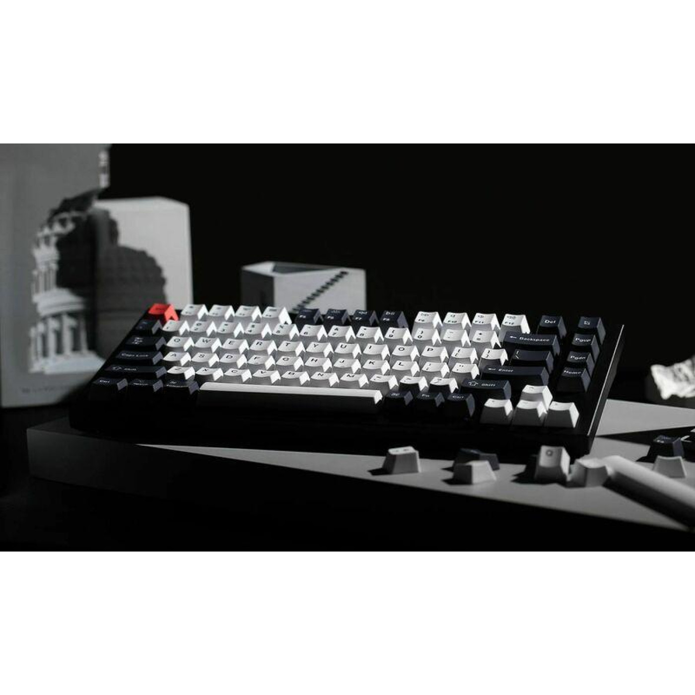 Клавіатура Keychron Q1 QMK HotSwappable Gateron Phantom Brown RGB Knob Navy (Q1O3_KEYCHRON)