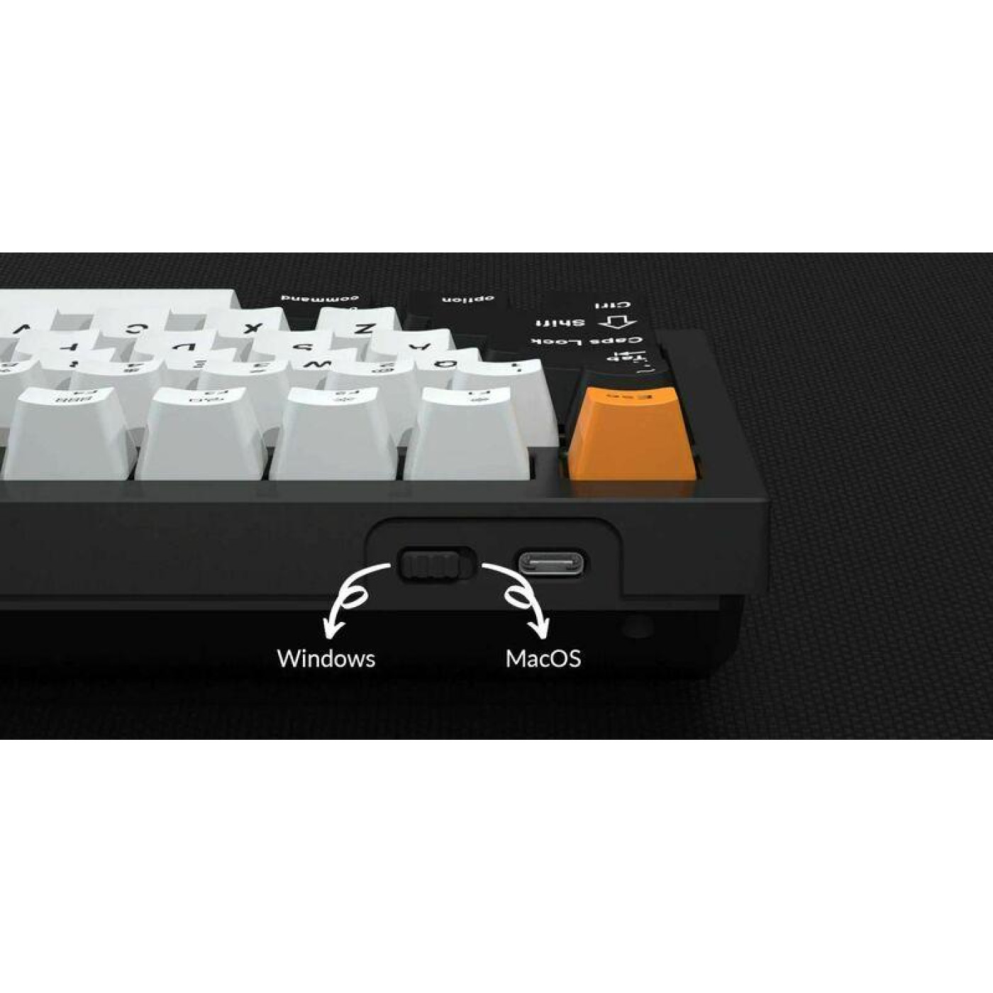 Клавіатура Keychron Q1 QMK HotSwappable Gateron Phantom Brown RGB Knob Navy (Q1O3_KEYCHRON)
