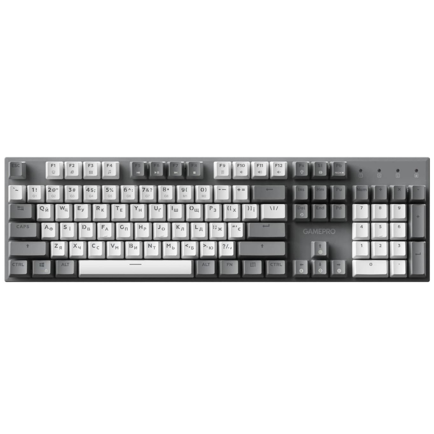 Клавиатура GamePro Genesis Metallic 100% Red switches (MK144G) U1