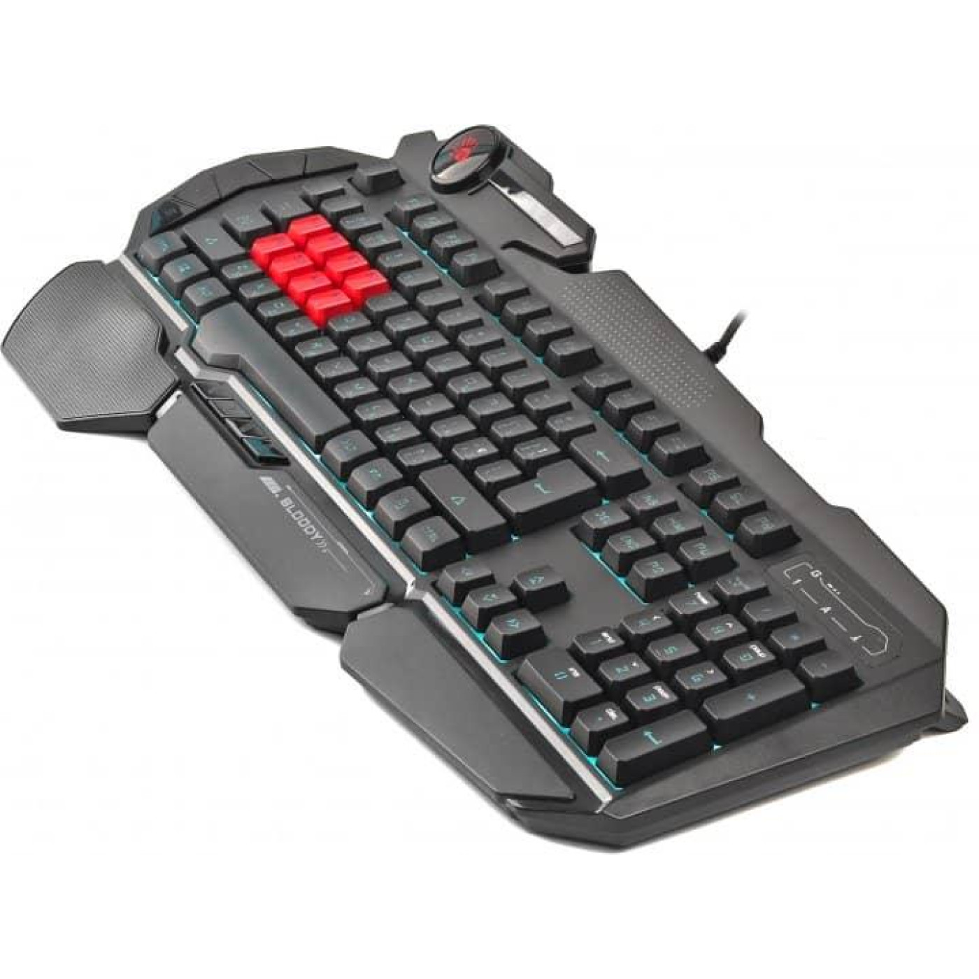Клавиатура A4Tech Bloody B318-1, чорна, пидсвичування клавиш, USB (B318-1 Bloody (Black))