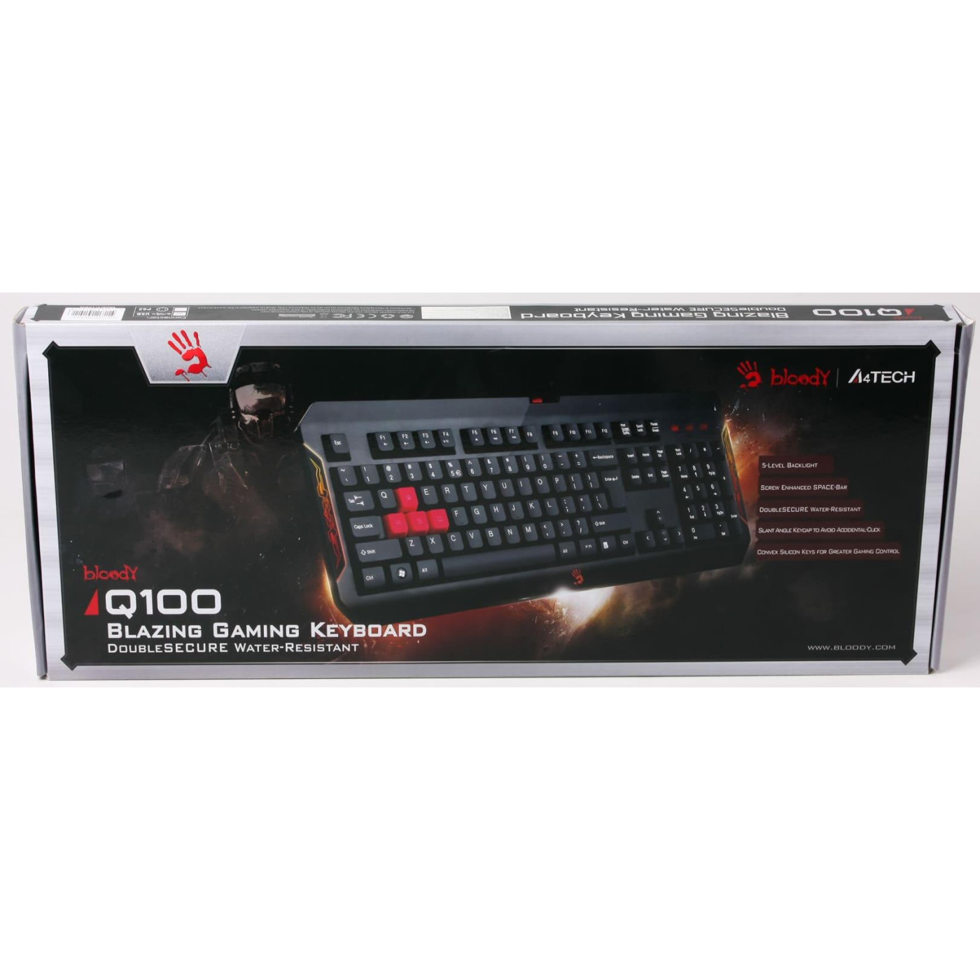 Клавиатура Bloody A4TECH Q100 USB Black Q100)