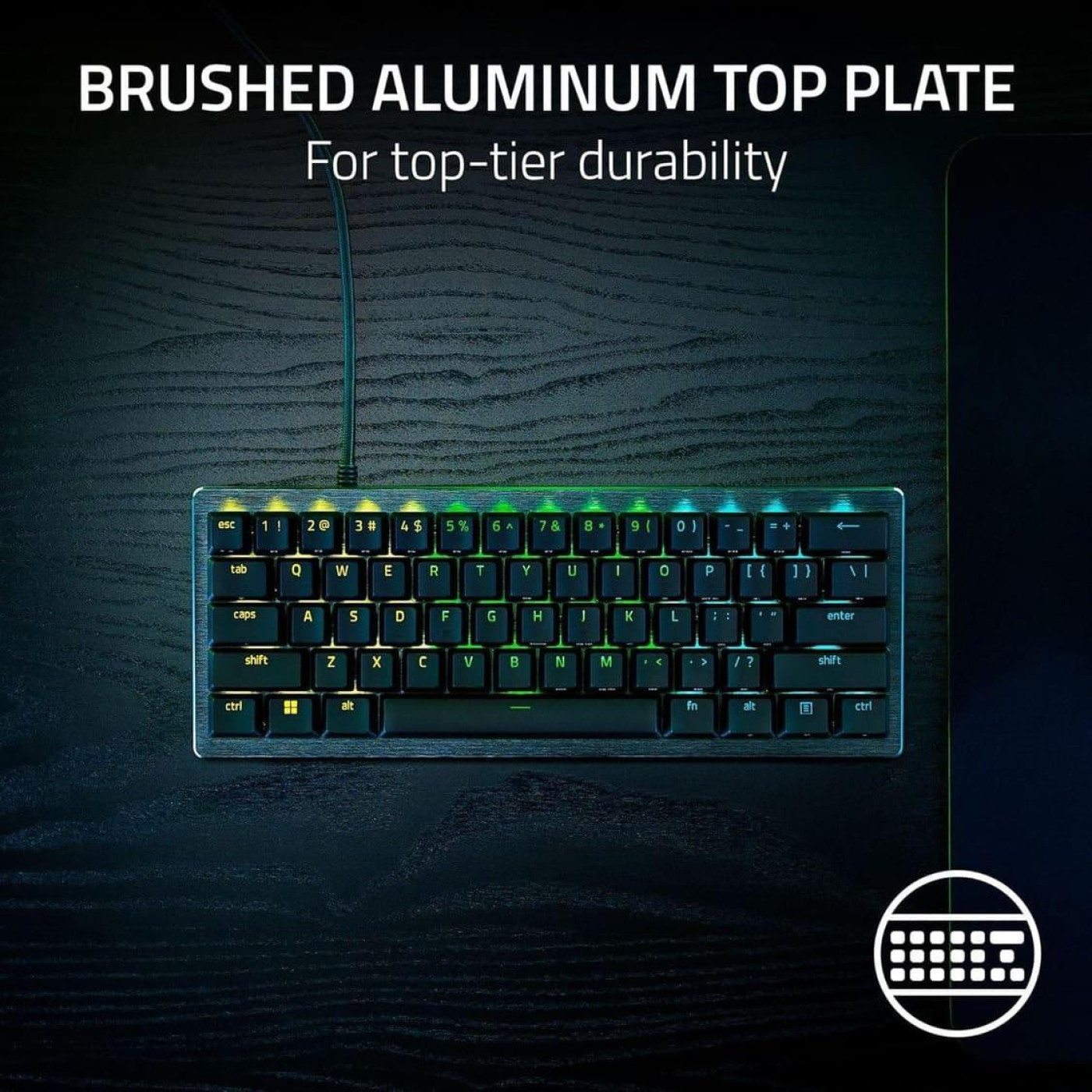 Клавіатура Razer Huntsman V3 Pro Mini USB ENG/UKR Black (RZ03-04990100-R3M1)