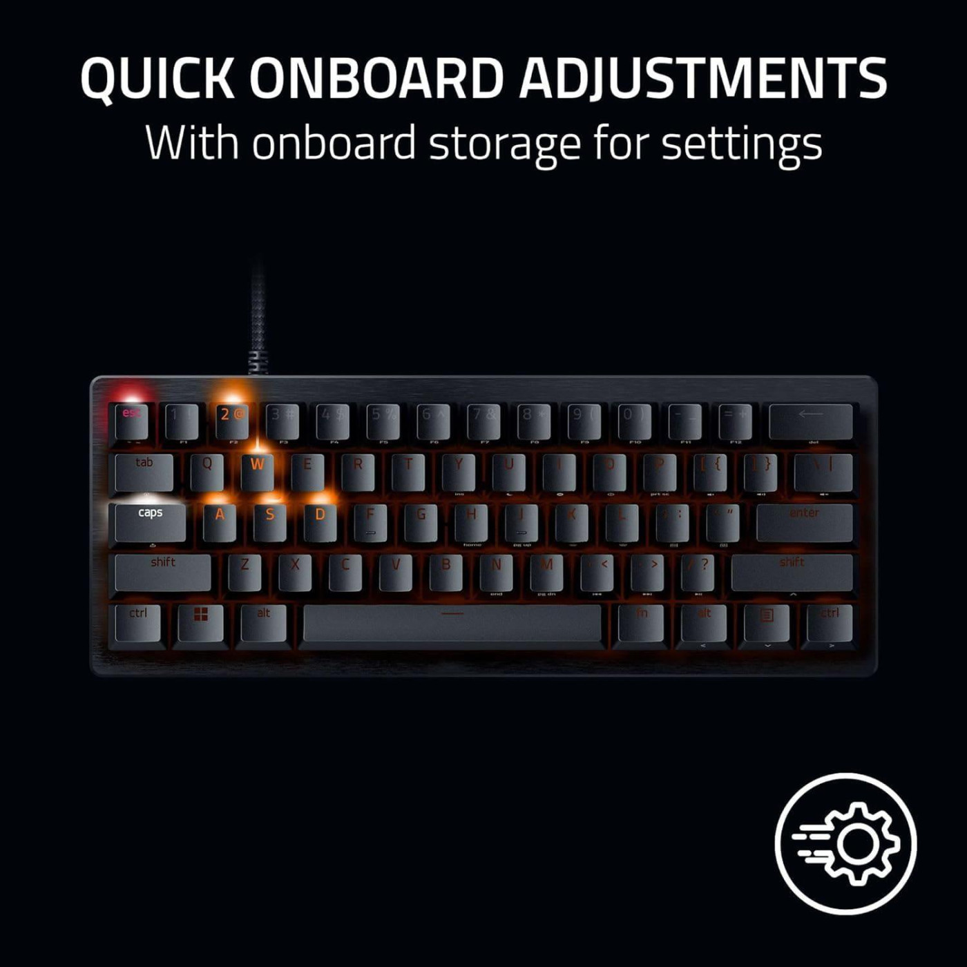 Клавіатура Razer Huntsman V3 Pro Mini USB ENG/UKR Black (RZ03-04990100-R3M1)