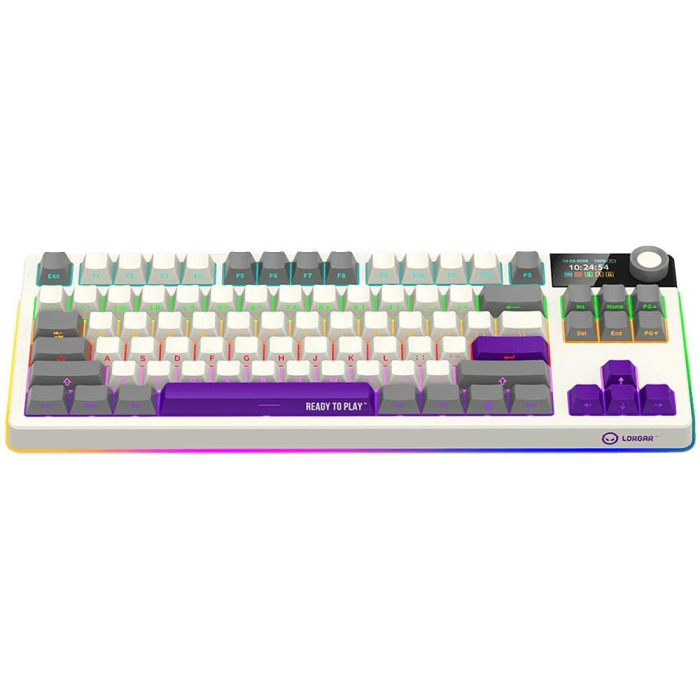 Клавиатура Lorgar KBP70TKLW Wireless Pro TKL EN/UA Beige (LRG-KBP70TKLW-RT-US)