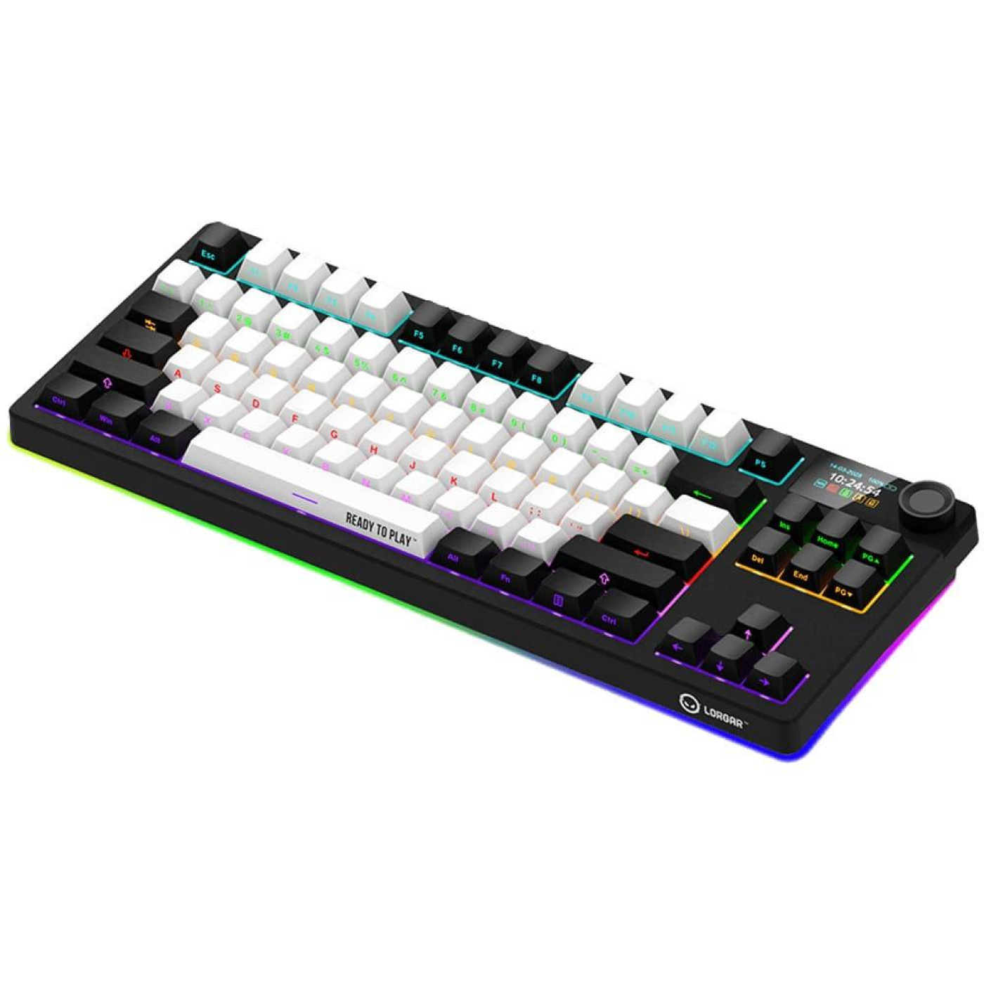 Клавиатура Lorgar KBP70TKLW Pro Wireless TKL EN/UA Black Red (LRG-KBP70TKLW-BK-US)