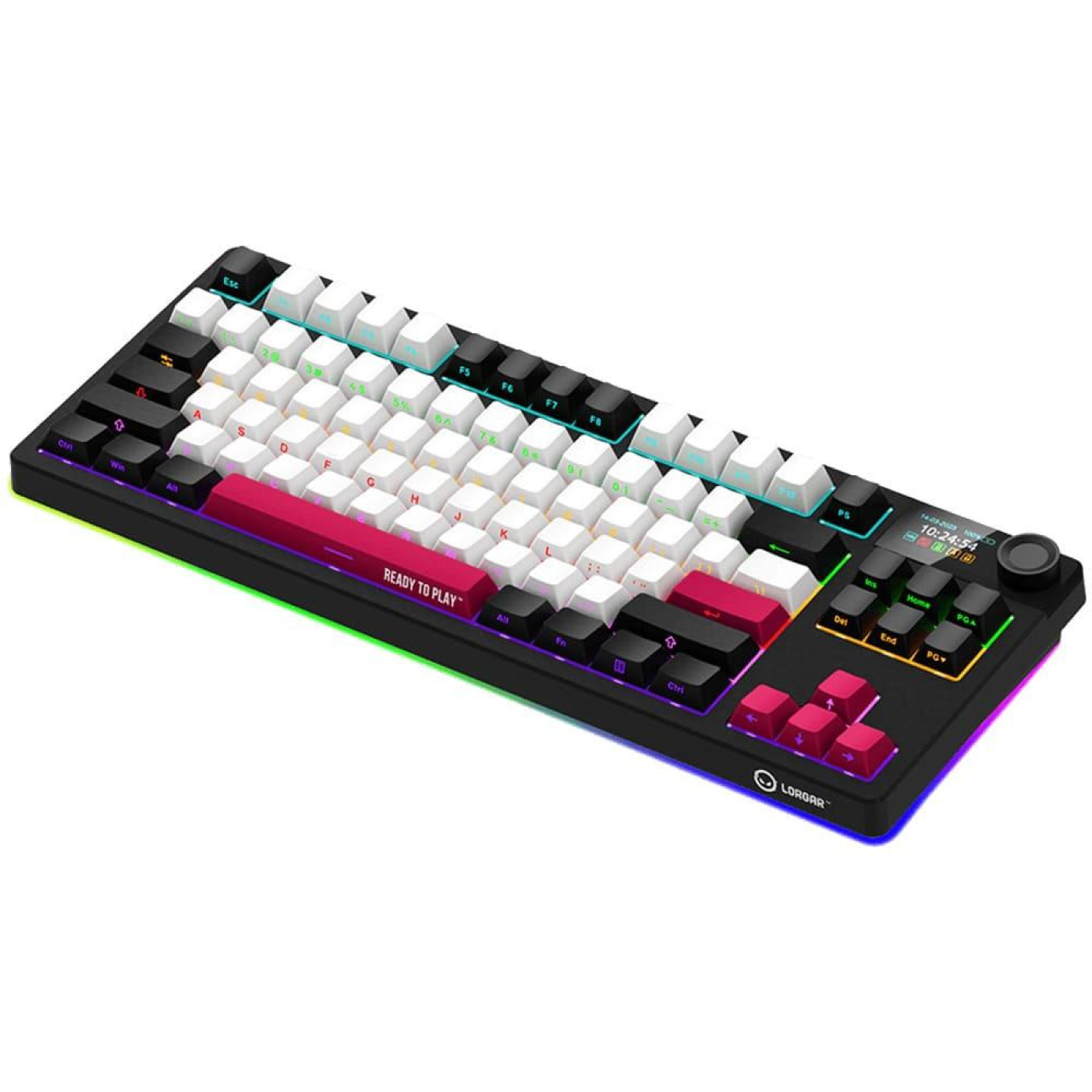 Клавиатура Lorgar KBP70TKLW Pro Wireless TKL EN/UA Black Red (LRG-KBP70TKLW-BK-US)