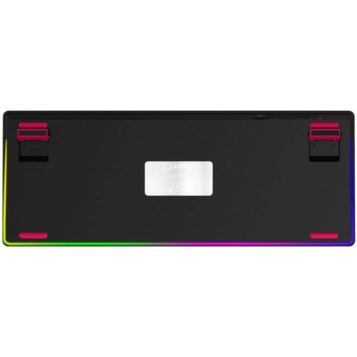 Клавиатура Lorgar KBP70TKLW Pro Wireless TKL EN/UA Black Red (LRG-KBP70TKLW-BK-US)