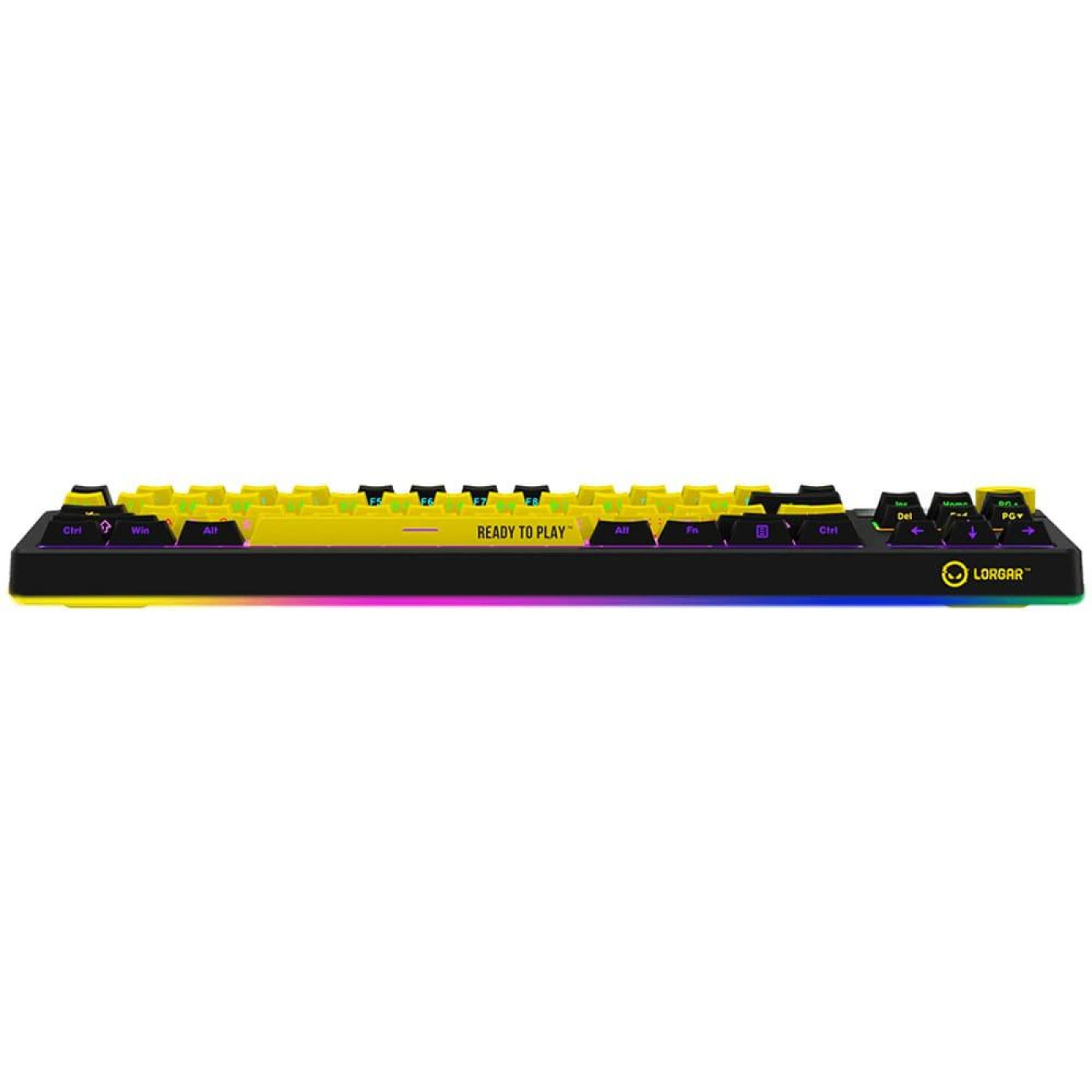 Клавіатура Lorgar KBP70TKLW Pro Wireless TKL EN/UA Black Yellow (LRG-KBP70TKLW-YL-US)