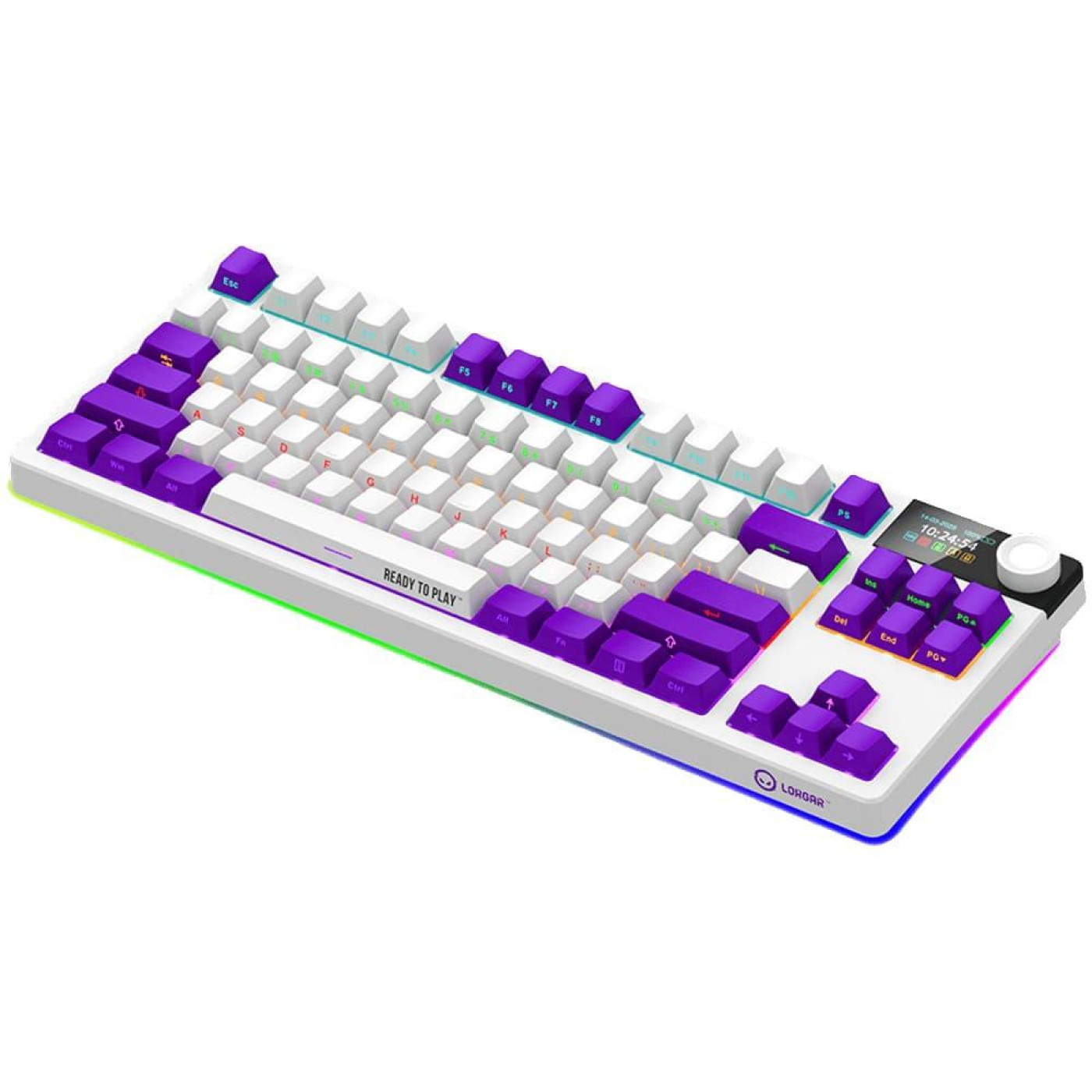 Клавіатура Lorgar KBP70TKLW Pro Wireless TKL EN/UA White (LRG-KBP70TKLW-WH-US)