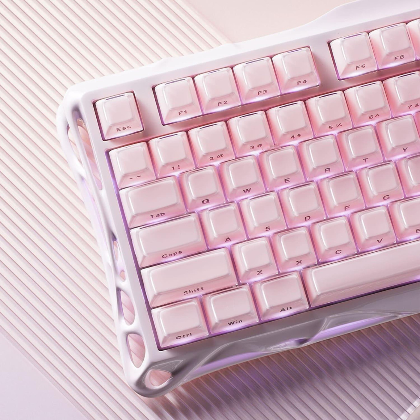 Клавіатура GravaStar Mercury K1 x Kailh Cheery Pink EN BT/WL/USB Sakura Pink (GSK1_P_PNK)