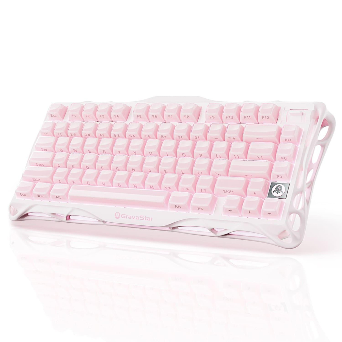 Клавіатура GravaStar Mercury K1 x Kailh Cheery Pink EN BT/WL/USB Sakura Pink (GSK1_P_PNK)